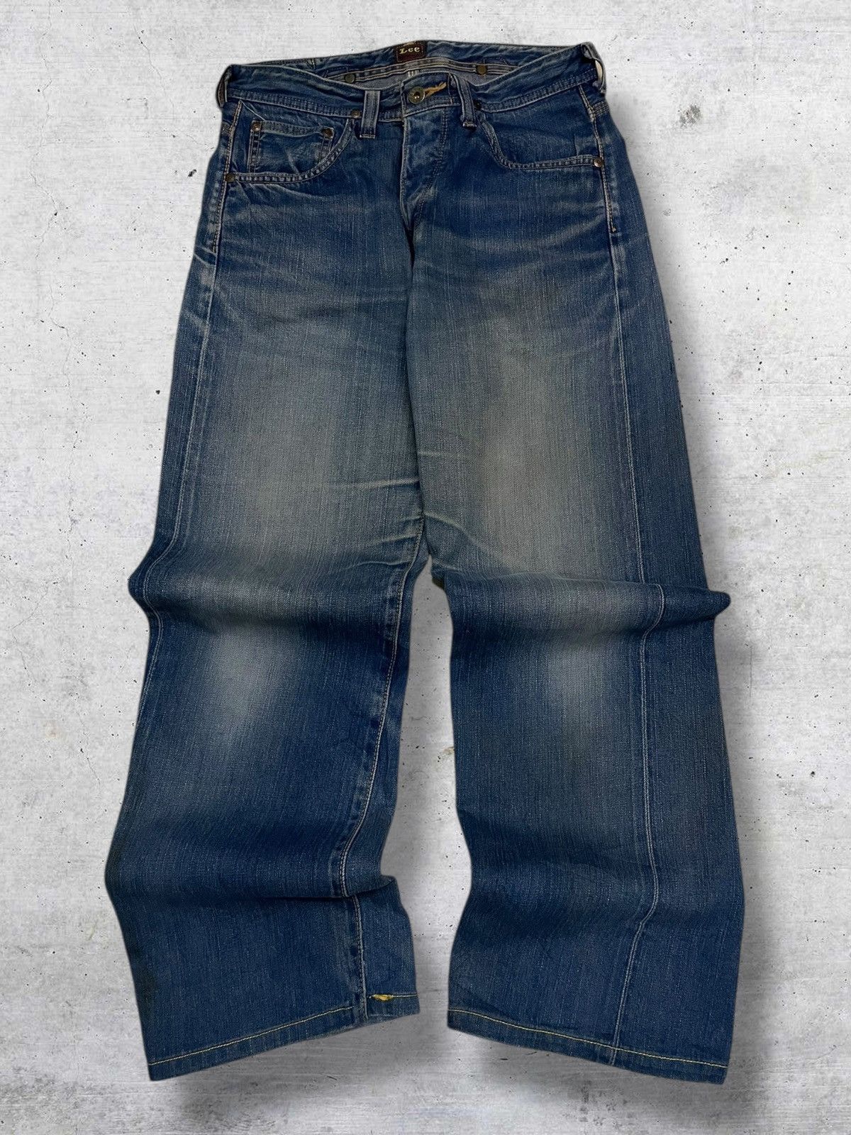 Lee VINTAGE LEE OG 90S DESIGNER BUCKLE SELVEDGE DENIM Size US 29 - 1 Thumbnail