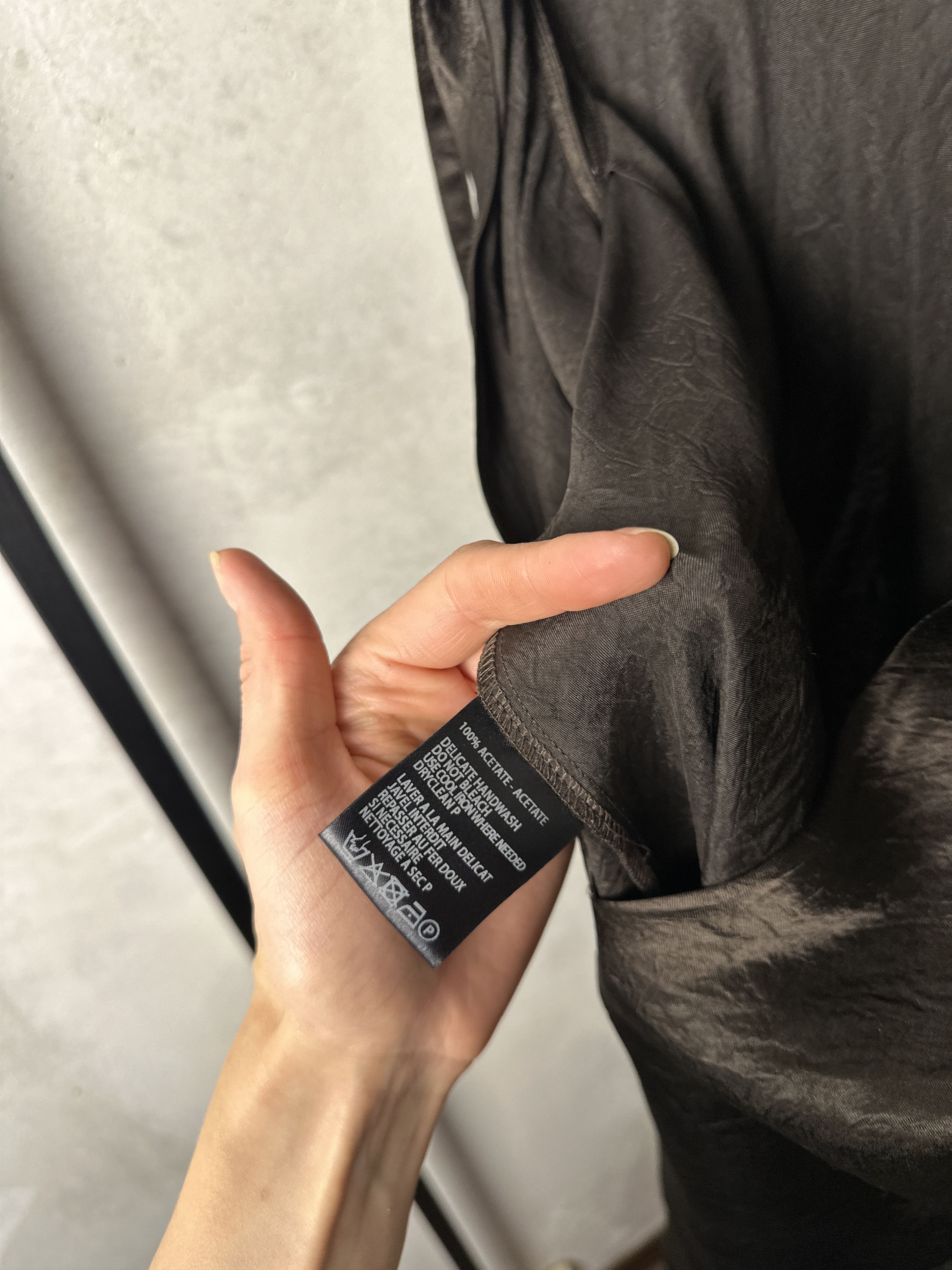 Ann Demeulemeester ANN DEMEULEMEESTER Lambeth Bias Asymmetrical Dress in Cigar Size S / US 4 / IT 40 - 8 Thumbnail