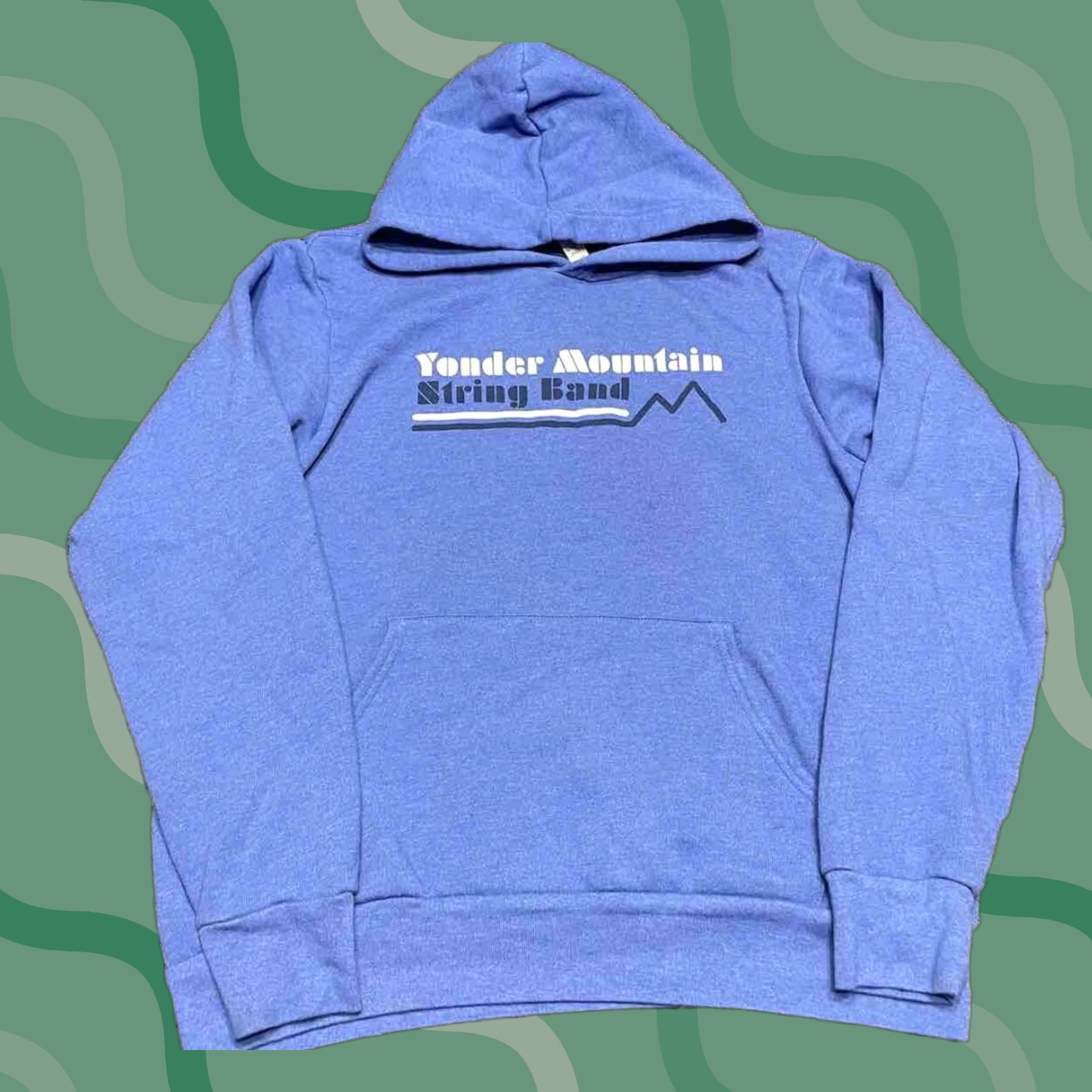 Vintage Yonder Mountain String Band Hoodie YMSB Medium Jam Band Bluegrass F2 Hoodie Men M Blue Pullover 55% Cotton 45% Polyester Size US M / EU 48-50 / 2 - 1 Thumbnail
