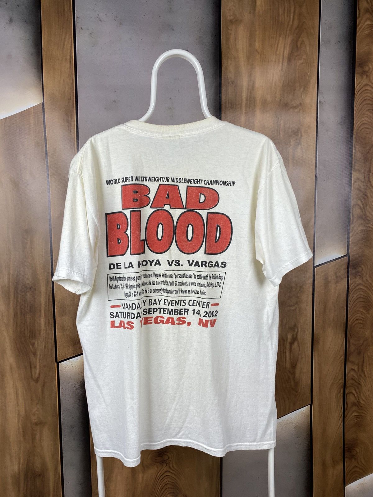 Vintage 🥊Vintage 2002 T-Shirt Bad Blood De La Hoya vs Vargas Tee🥊 Size US L / EU 52-54 / 3 - 2 Thumbnail