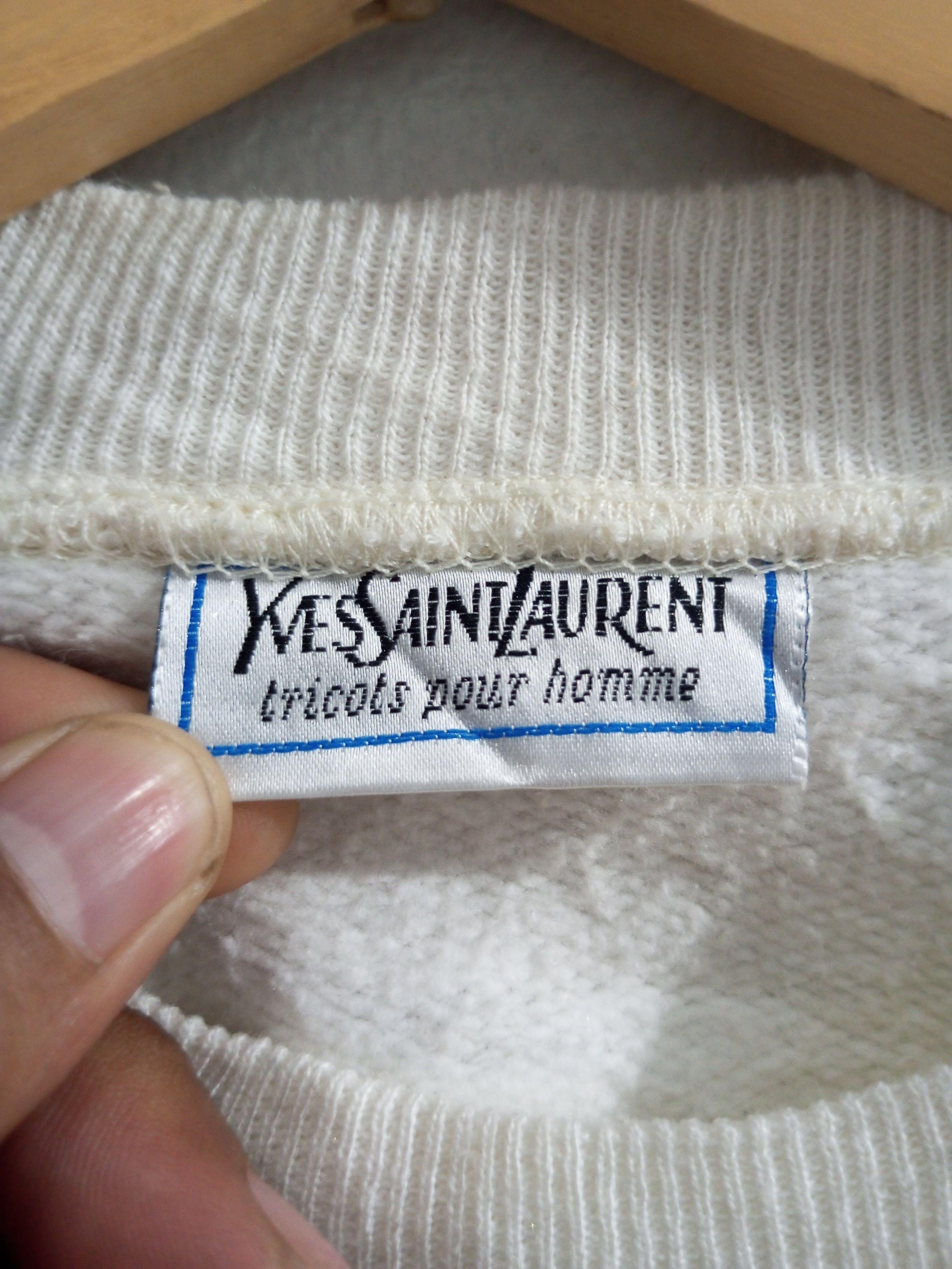 Yves Saint Laurent Vintage yves saint Laurent tricot pour homme sweatshirt Size US S / EU 44-46 / 1 - 7 Thumbnail