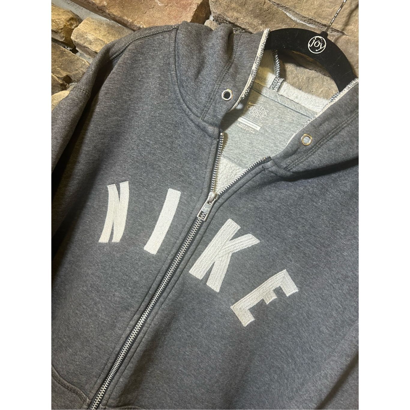 Nike Vintage Y2K, Nike athletics zip up jacket gray very cool Size US XL / EU 56 / 4 - 2 Thumbnail