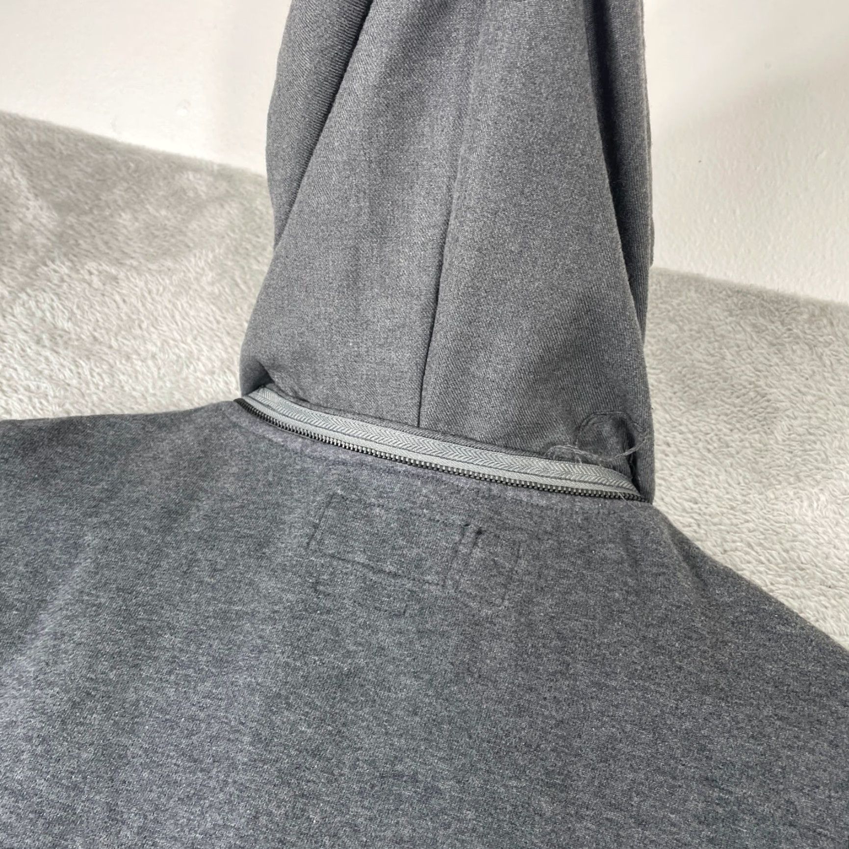 Elwood Elwood Zip Up Hoodie Mens XL Gray Removable Hood Zipper Logo Sweatshirt Streetwear Grunge Size US XL / EU 56 / 4 - 6 Thumbnail