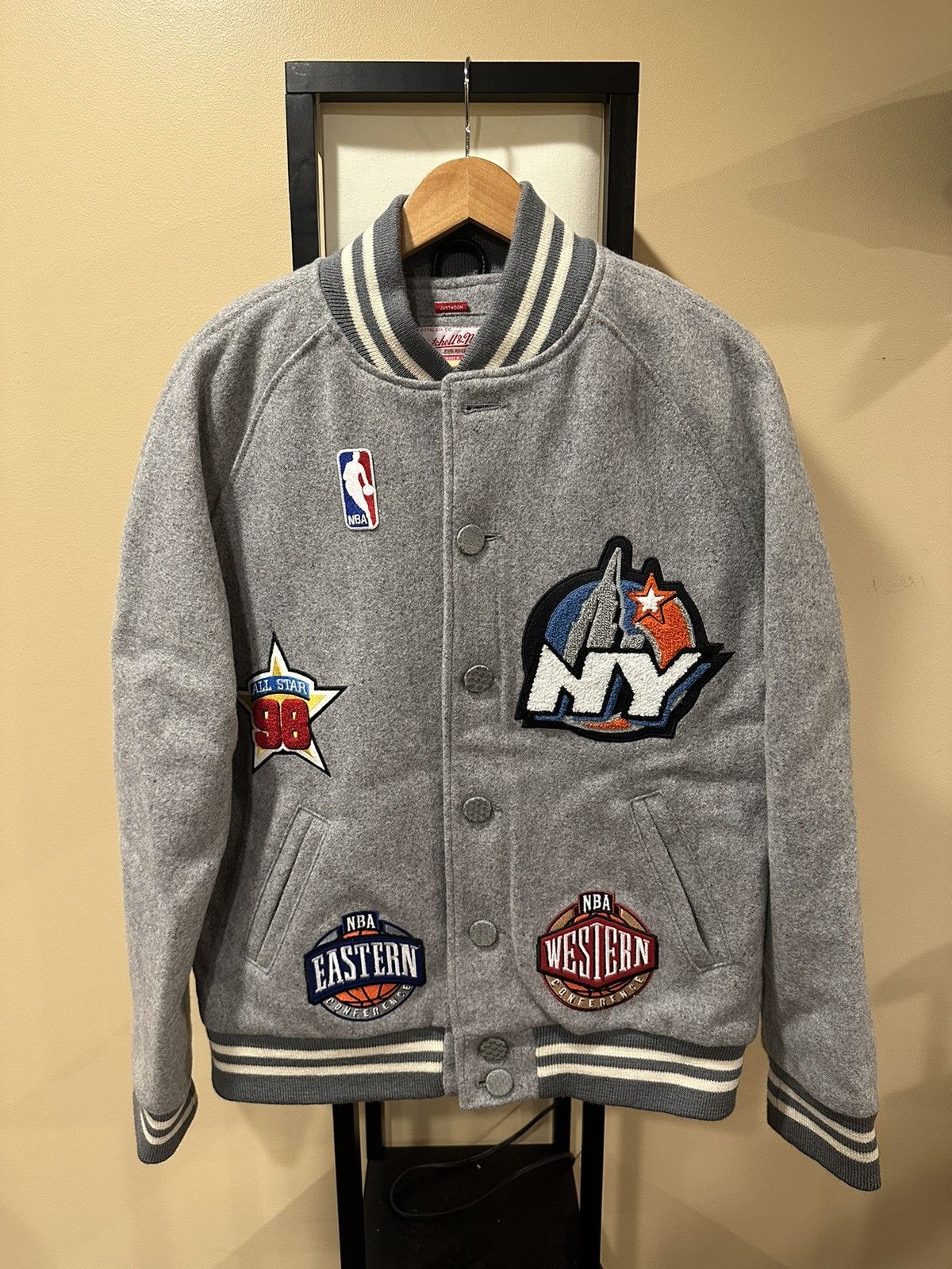 Just Don Just Don x Mitchell & Ness 1998 NBA All Star Varsity Jacket Size US L / EU 52-54 / 3 - 3 Thumbnail