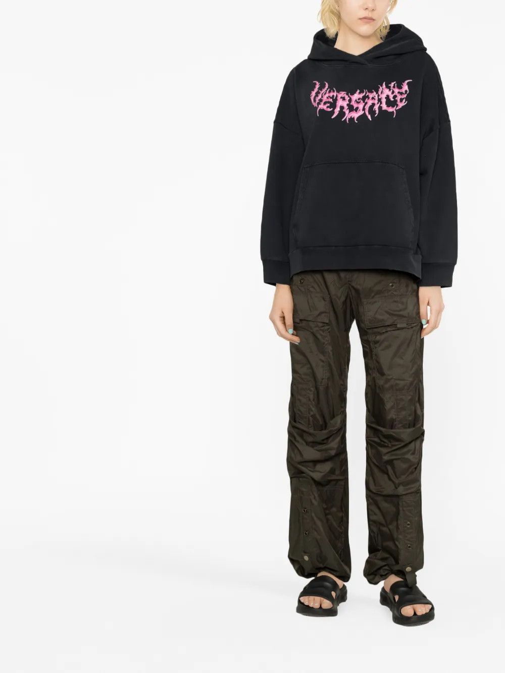 Versace o1y0226 Hoodie in Black Size XS / US 0-2 / IT 36-38 - 2 Thumbnail