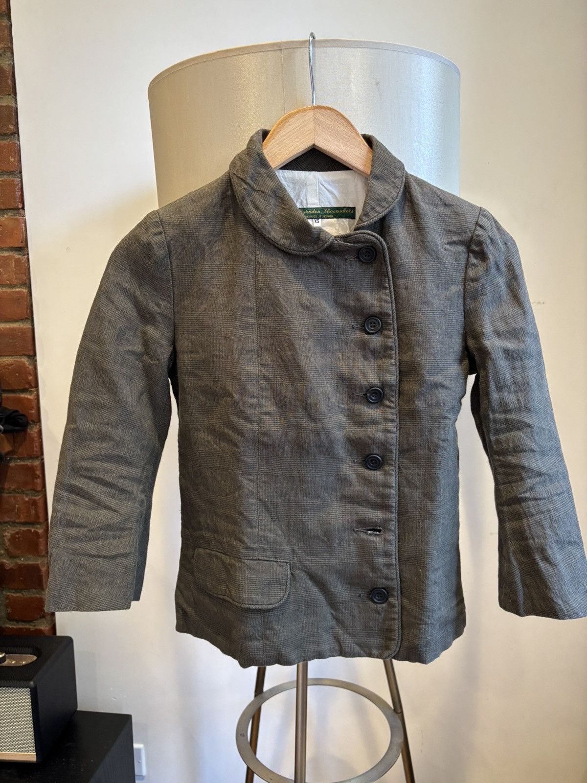 Paul Harnden Shoemakers Paul Harnden Linen Shawl Collar Jacket Size XS / US 0-2 / IT 36-38 - 1 Thumbnail