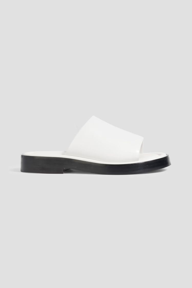 Salvatore Ferragamo o1y0426 Low Heel Mules in White Size US 5.5 / IT 35.5 - 1 Thumbnail