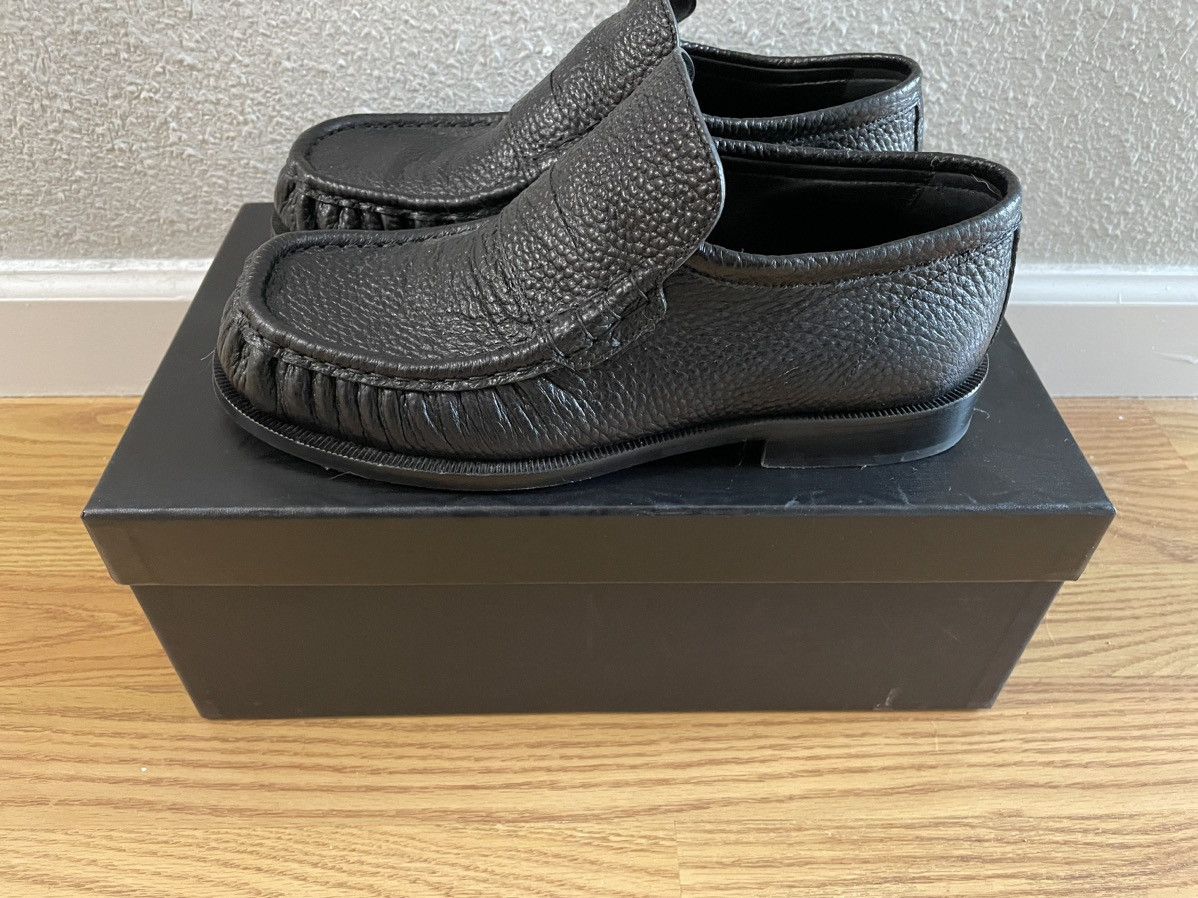 Dries Van Noten Dries Van Noten Grained Leather Ruched Loafers sz 40 Size US 7 / EU 40 - 1 Thumbnail