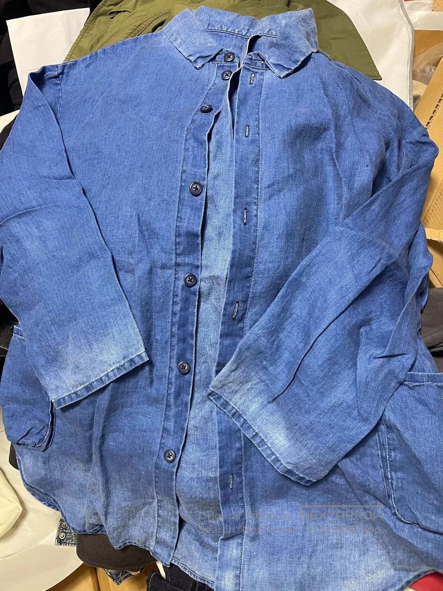 Porter Classic Porter classic indigo linen shirt. Size US M / EU 48-50 / 2 - 2 Thumbnail