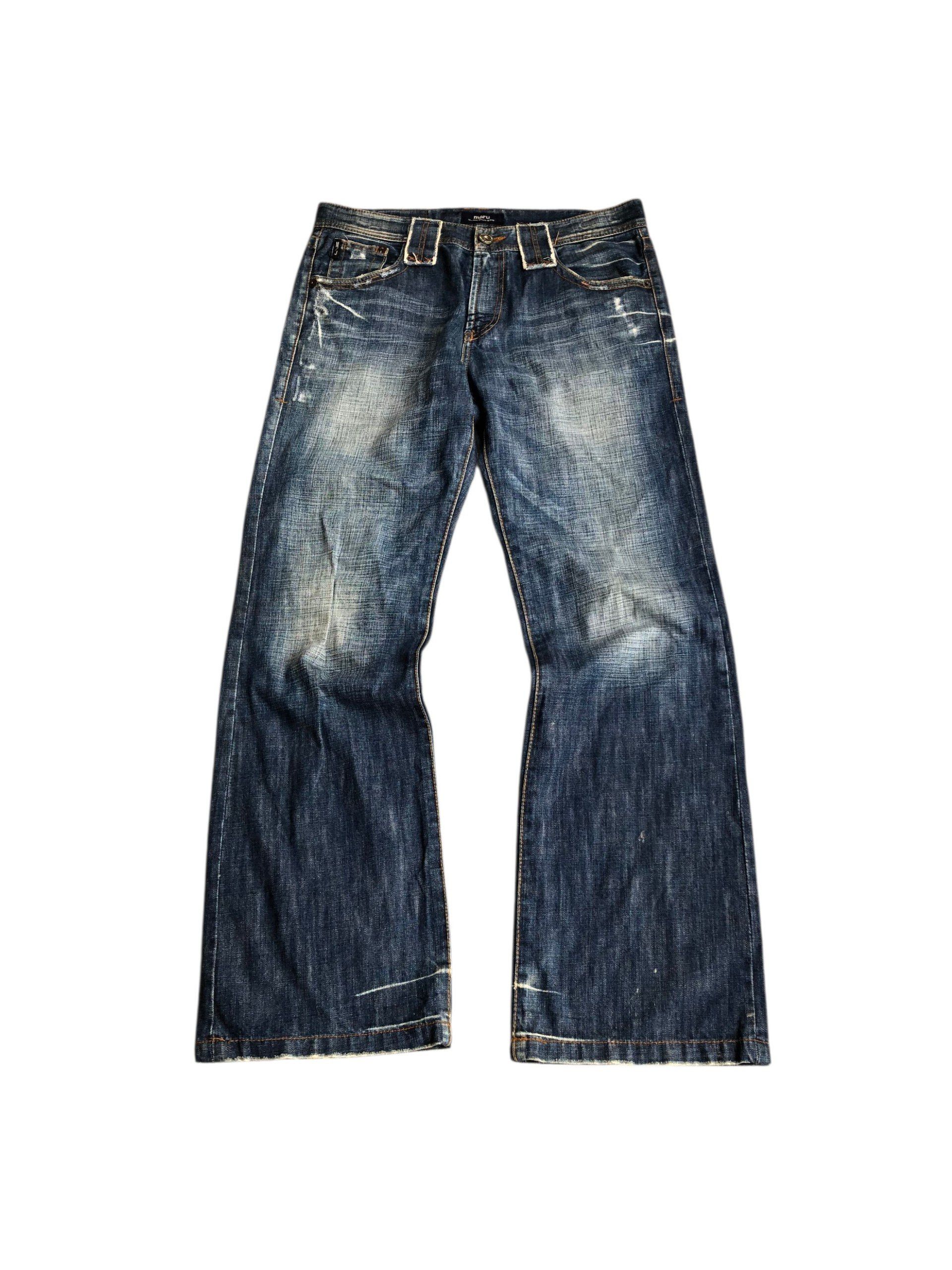 If Six Was Nine 2000s Baggy Fading Jeans Vkei style Y2k Japanese Size US 34 / EU 50 - 1 Thumbnail