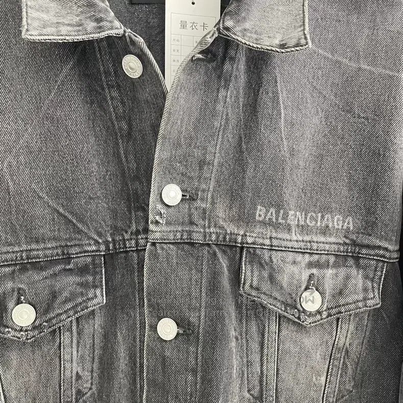 Balenciaga Balenciaga Back water drop smile denim jacket Size US XS / EU 42 / 0 - 3 Thumbnail