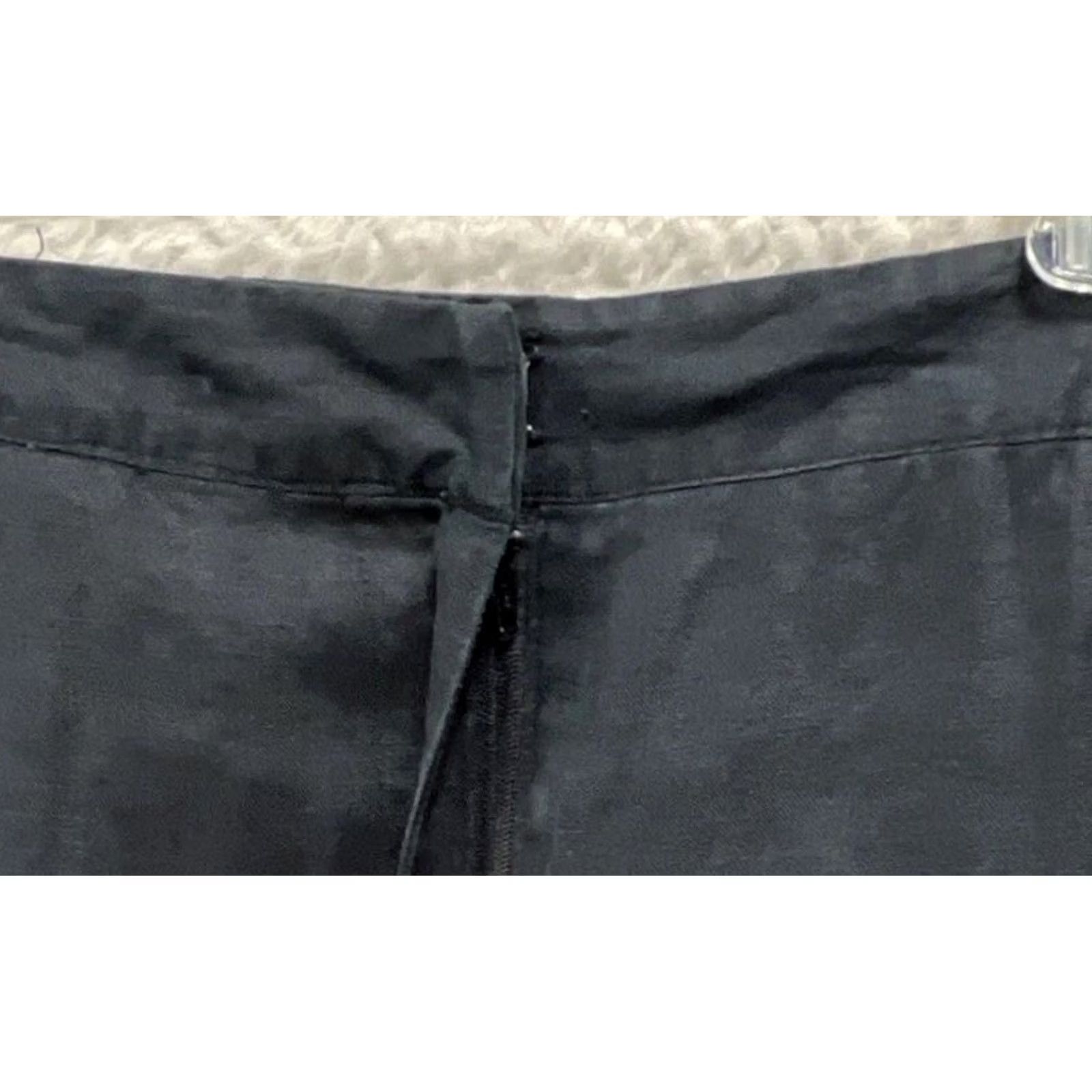 Vintage VINTAGE Casual Corner Linen Pants Women’s 14 Navy Wide Leg Cropped High Rise 80s Ball? (Note: cannot determine due to constraint) Size 36" / US 14 / IT 50 - 5 Thumbnail