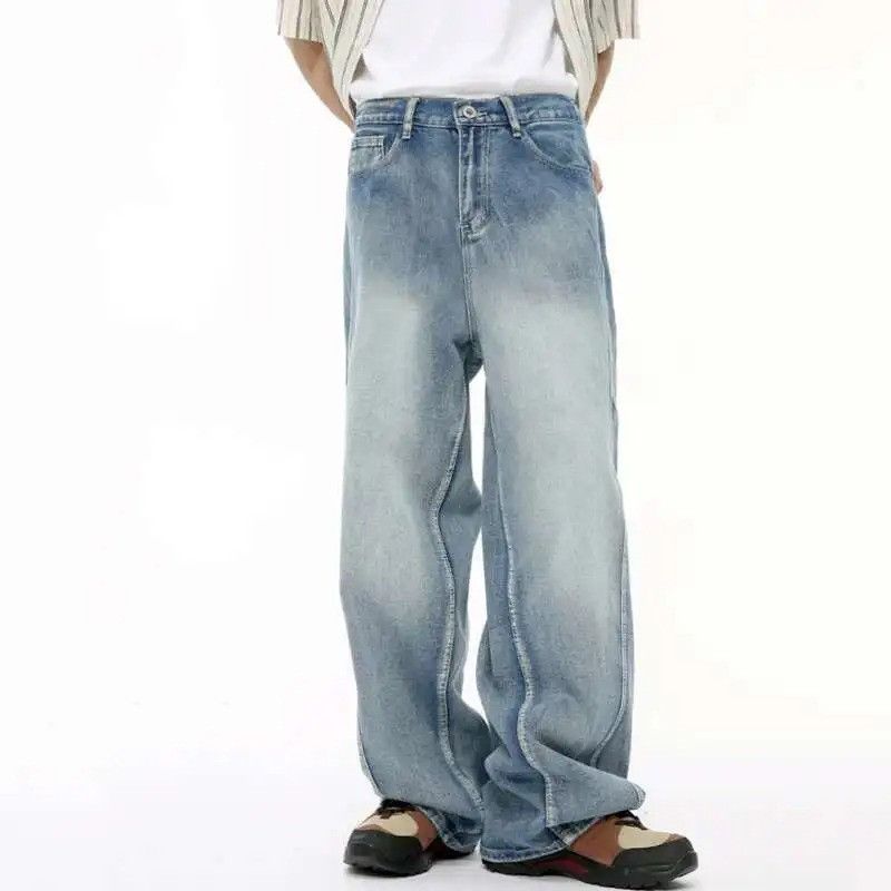 Jean Vintage Patchwork Streetwear Jeans Size US 32 / EU 48 - 1 Thumbnail