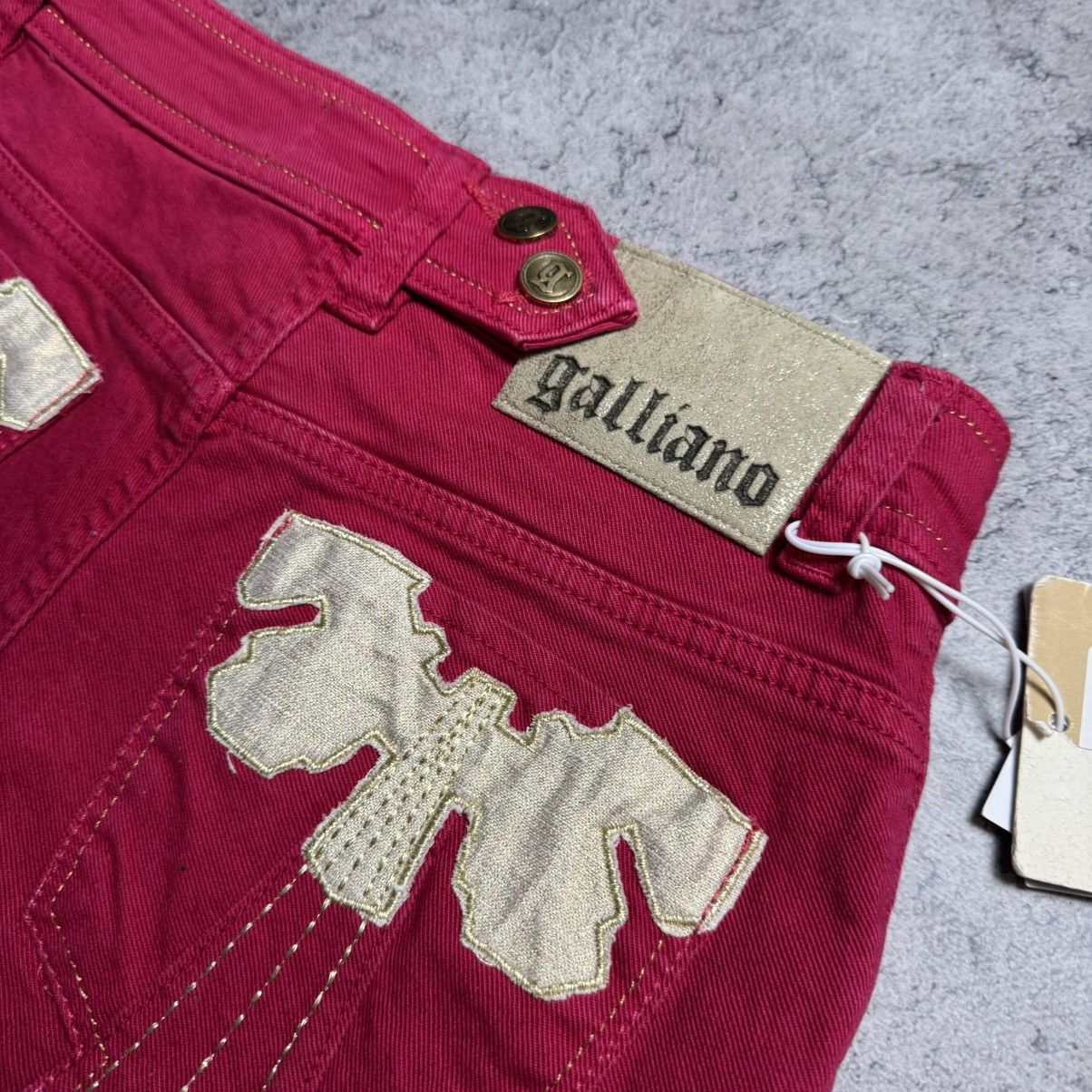 John Galliano NEW Galliano Y2K 00s Mini Shorts Size 26" / US 2 / IT 38 - 6 Thumbnail