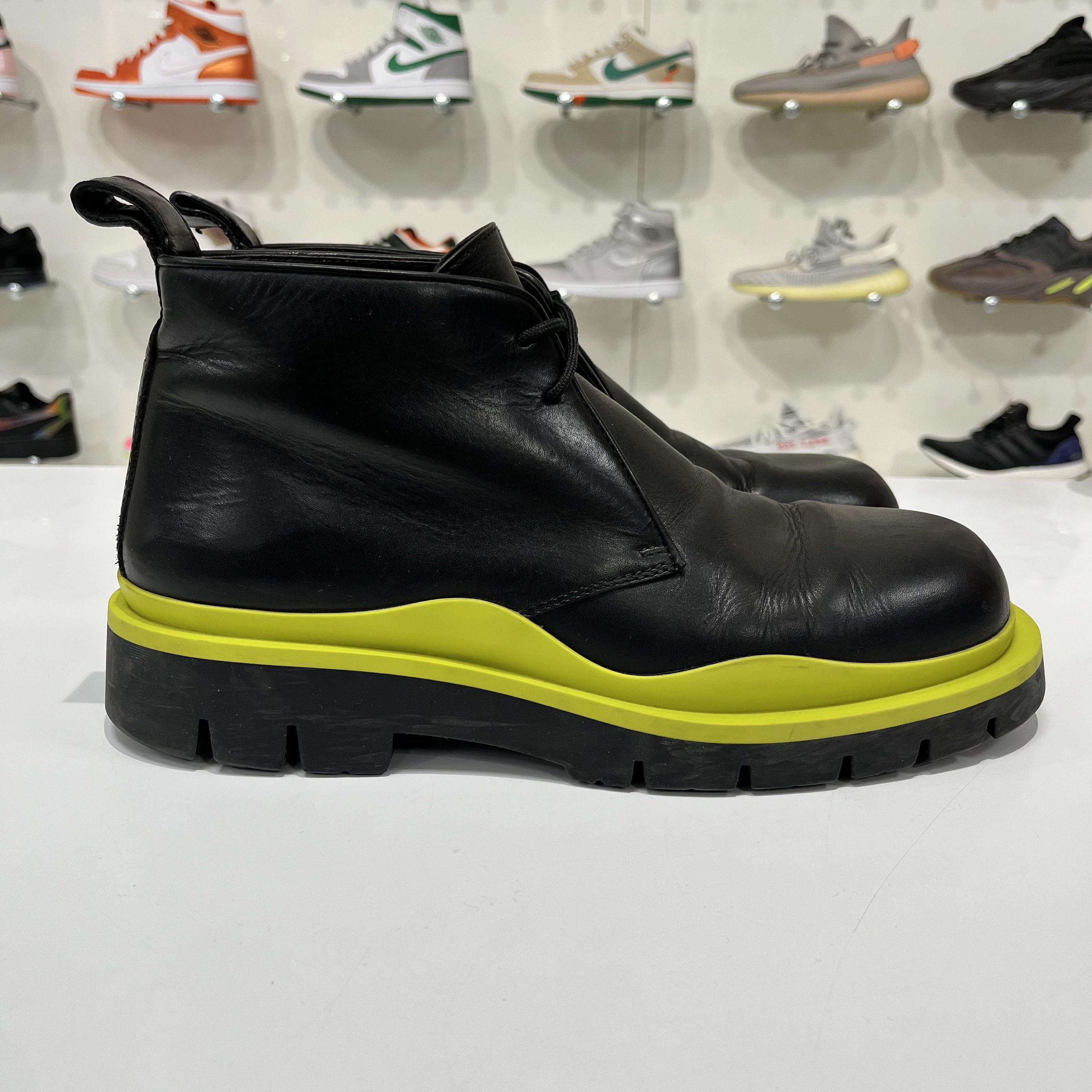 Bottega Veneta Bottega Veneta Tire Leather Boots Black/Green Size US 9.5 / EU 42-43 - 5 Thumbnail