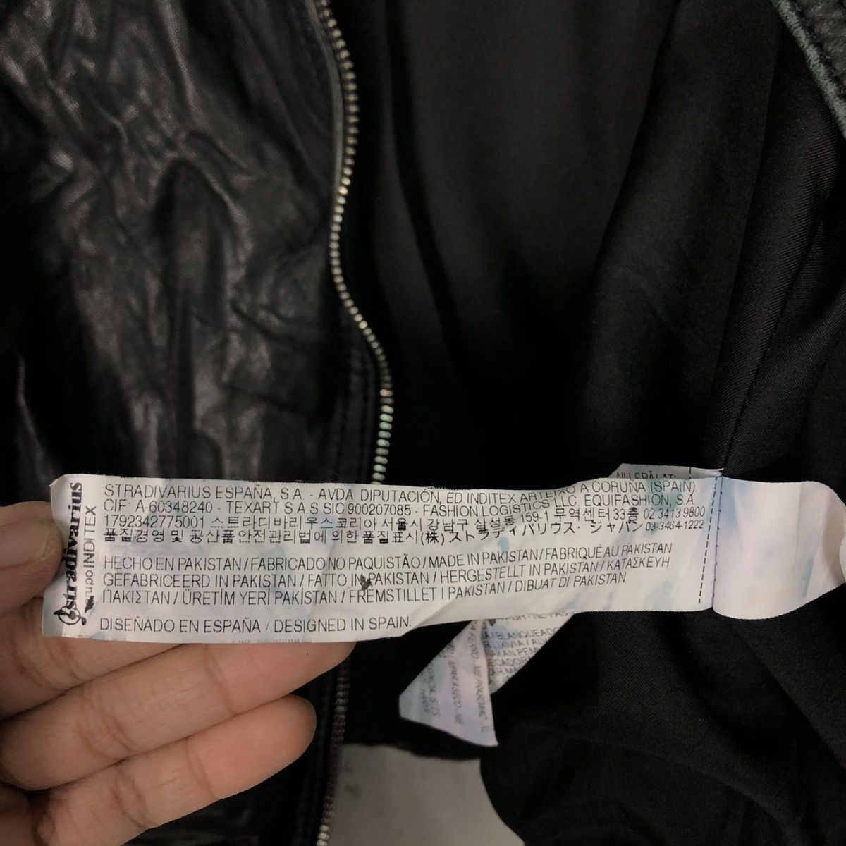 Japanese Brand 🔥VINTAGE BIKER LEATHER JACKET DOUBLE COLLAR STRADIVARIUS Size US S / EU 44-46 / 1 - 23 Thumbnail