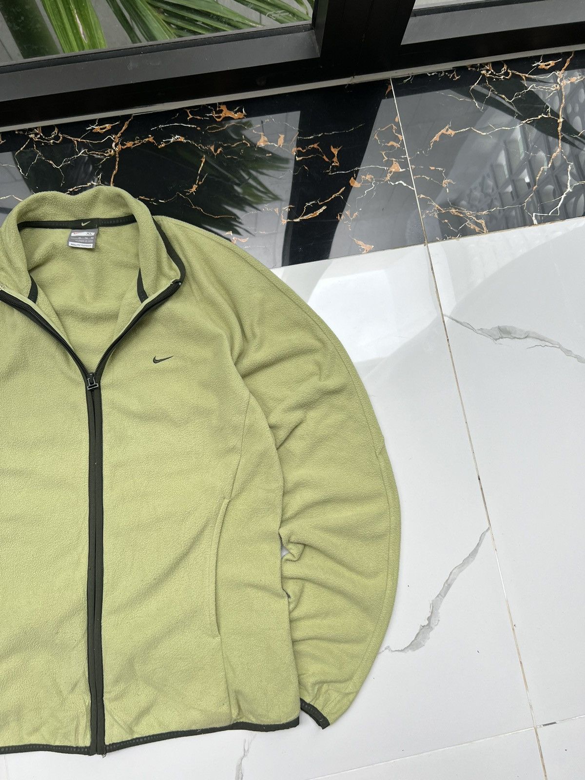 Nike × Vintage 90’s NIKE RARE RETRO FLEECE SMALL SWOOSH Y2K JACKET Size US M / EU 48-50 / 2 - 2 Thumbnail
