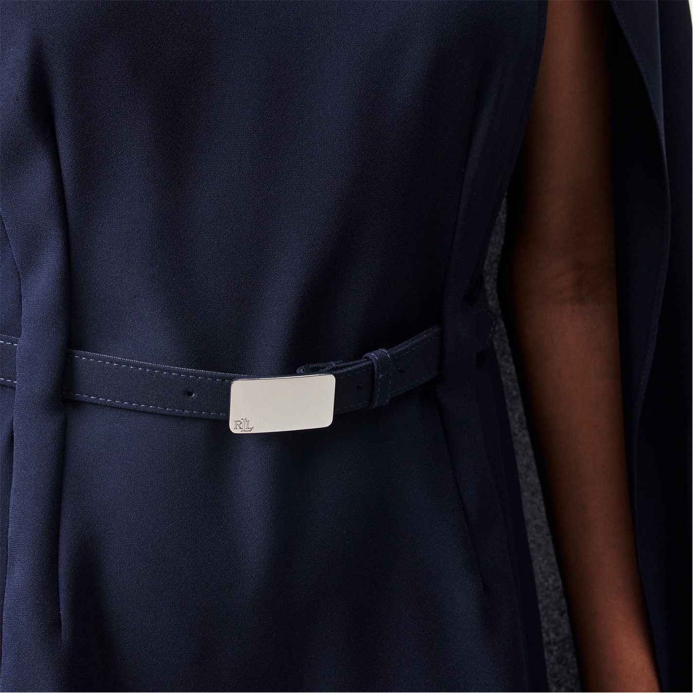 Lauren Ralph Lauren o1g2r1mq0825 Rayzelle Dress in Navy Size XS / US 0-2 / IT 36-38 - 5 Thumbnail