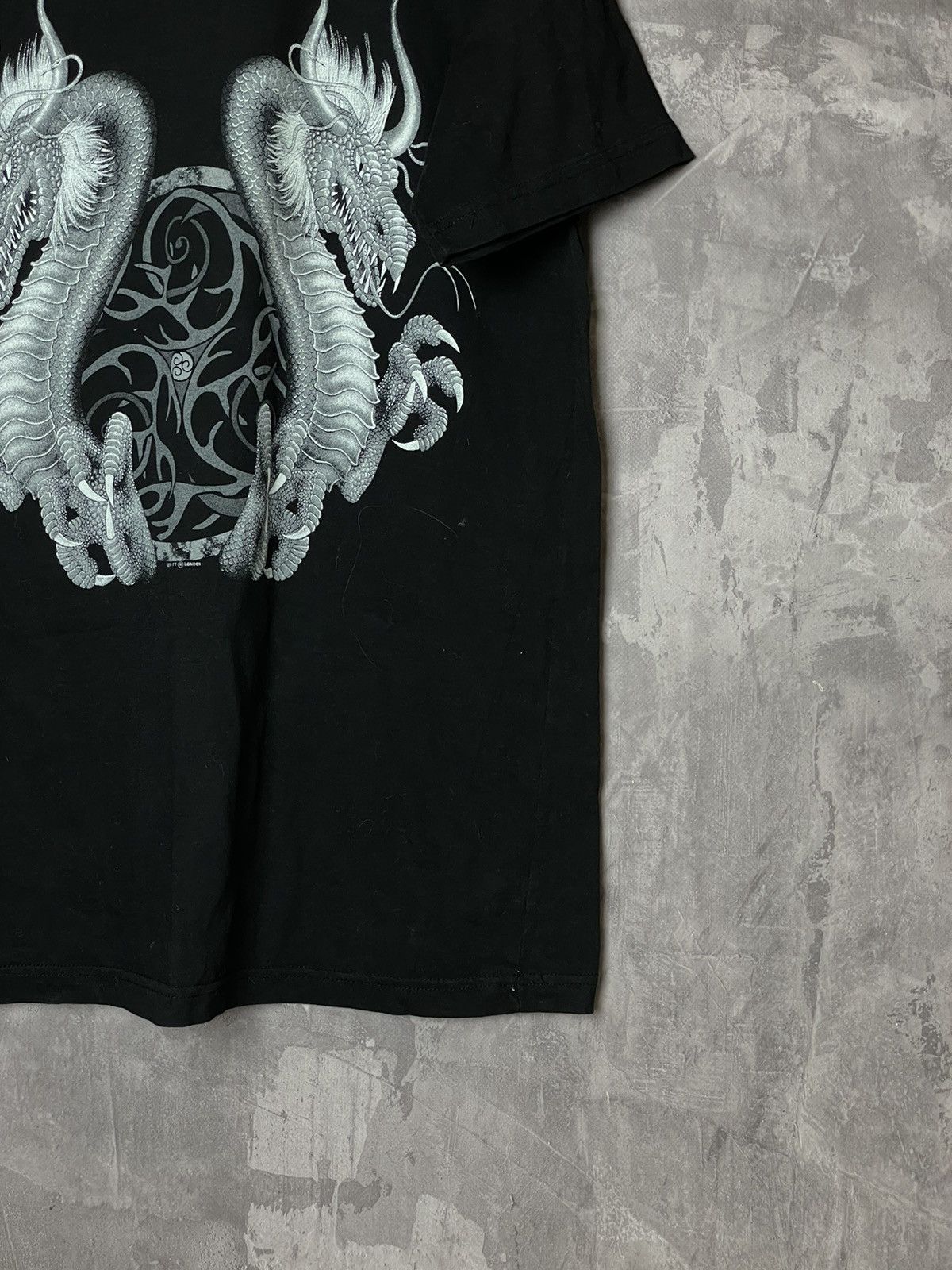 Vintage Distressed Y2K JNCO Style Grail Dragon T Shirt Big Print Size US L / EU 52-54 / 3 - 4 Thumbnail