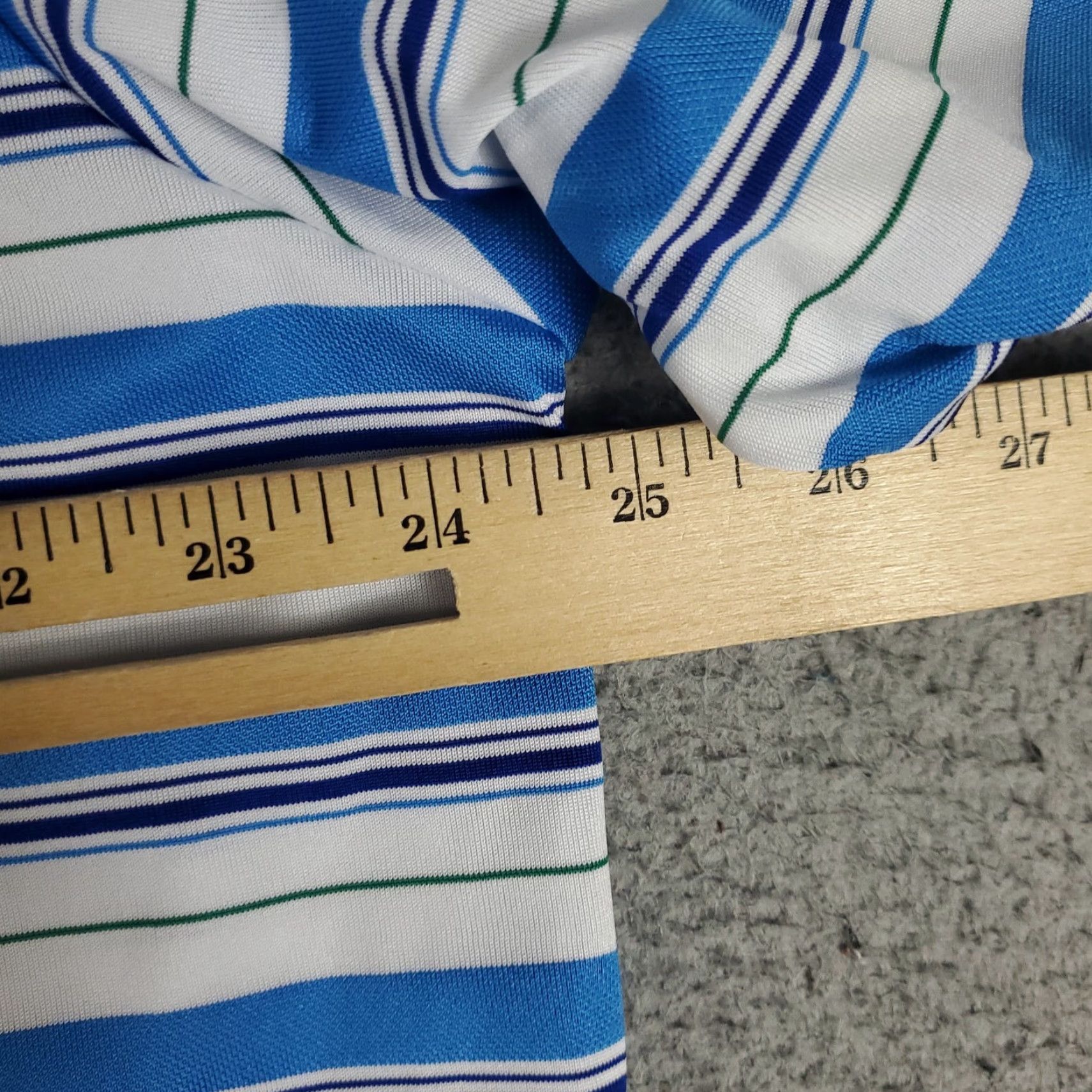 Adidas Adidas Polo Shirt Mens XL Blue Striped Casual Golf Short Sleeve Size US XL / EU 56 / 4 - 5 Thumbnail