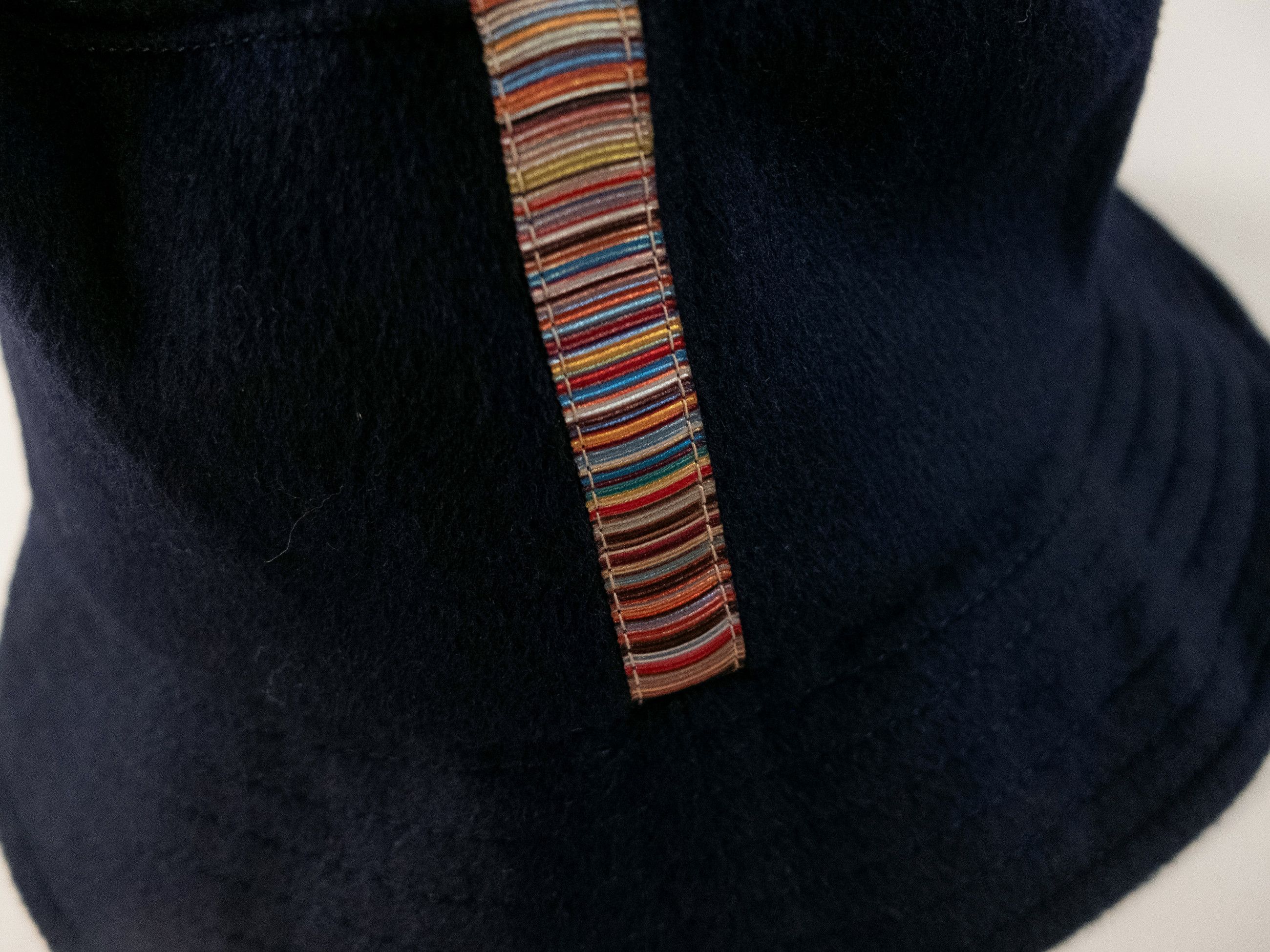 Paul Smith PAUL SMITH navy blue cashmere wool stripe bucket hat Medium Size ONE SIZE - 4 Thumbnail