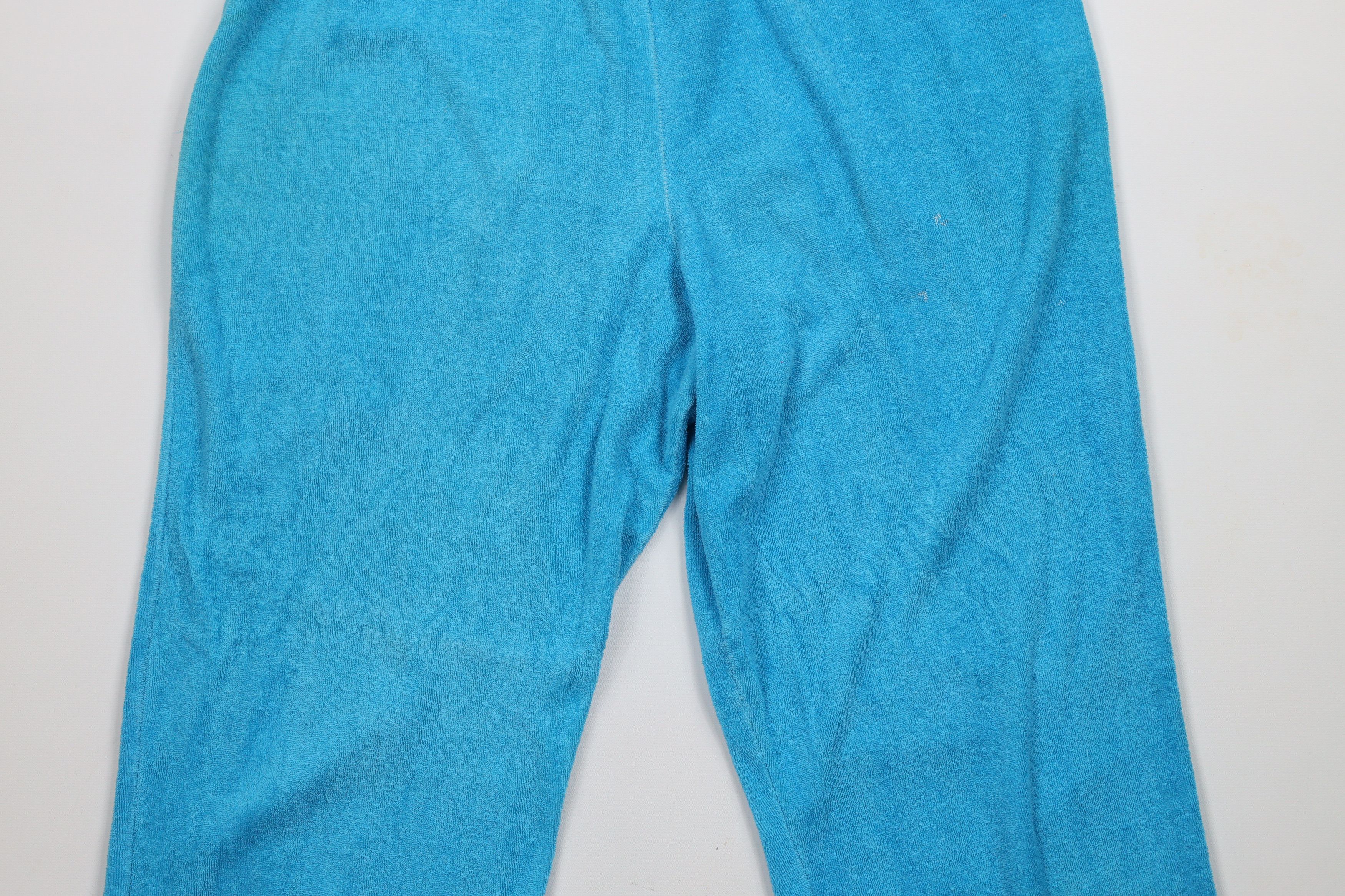 Vintage Vintage 70s Streetwear Terry Cloth Bell Bottoms Pants USA Size 38" / US 16 / IT 52 - 13 Thumbnail
