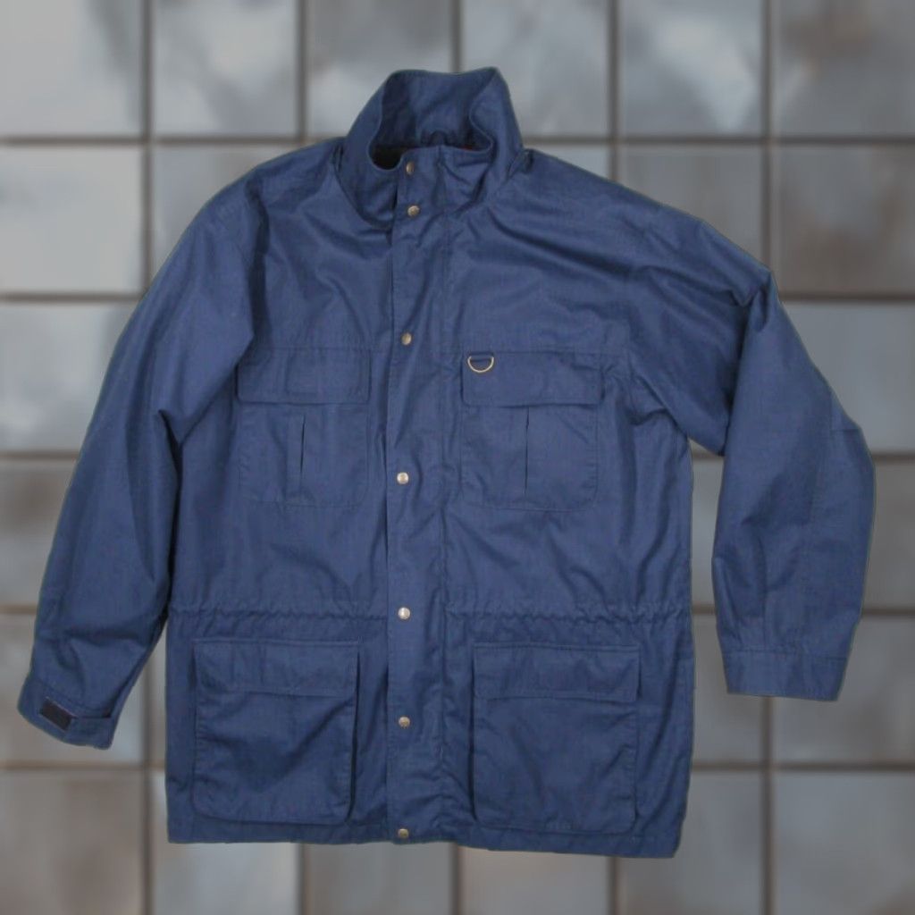 Vintage VINTAGE L.L. Bean Jacket Mens XL Blue Wool Lined Mountain Parka Full Zip Parka Size US XL / EU 56 / 4 - 1 Thumbnail