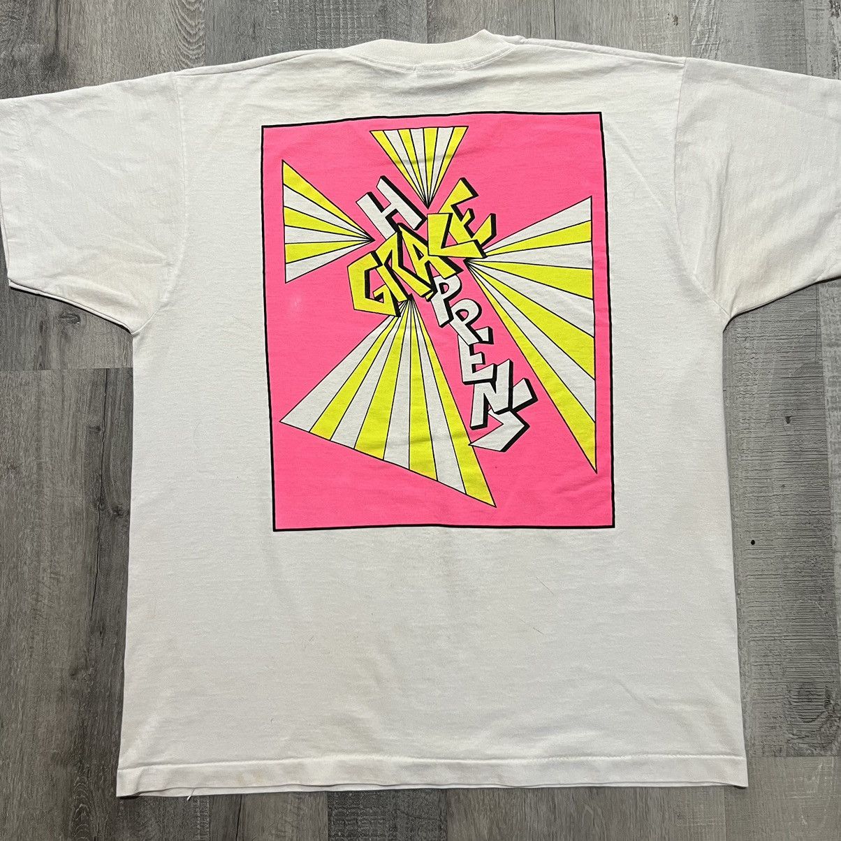 Other VTG Episcopal Youth Conv. 1989 White Grace Happens Shirt Size US XL / EU 56 / 4 - 1 Thumbnail