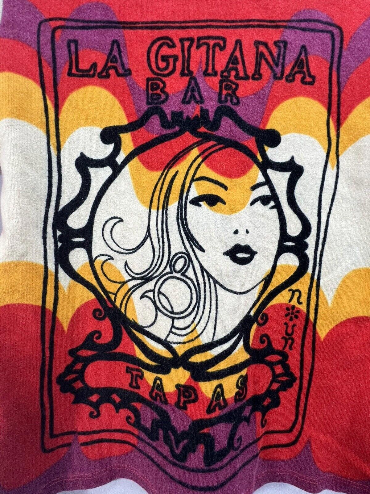 Designer Vtg Woman’s La Gitana 3/4” Sleeve, Noun Paris (Size:Med) #TG Size M / US 6-8 / IT 42-44 - 2 Thumbnail