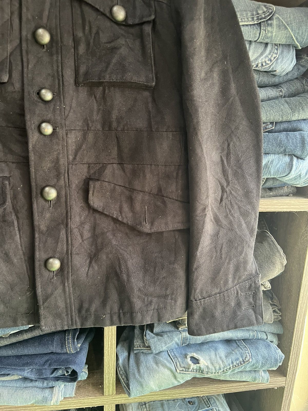 Takeo Kikuchi 🔥Vintage Takeo Kikuchi Suede Button Jacket Size US S / EU 44-46 / 1 - 8 Thumbnail