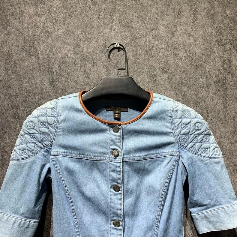 Louis Vuitton LOUIS VUITTON Denim dress Size XXS / US 00 / IT 34 - 2 Thumbnail