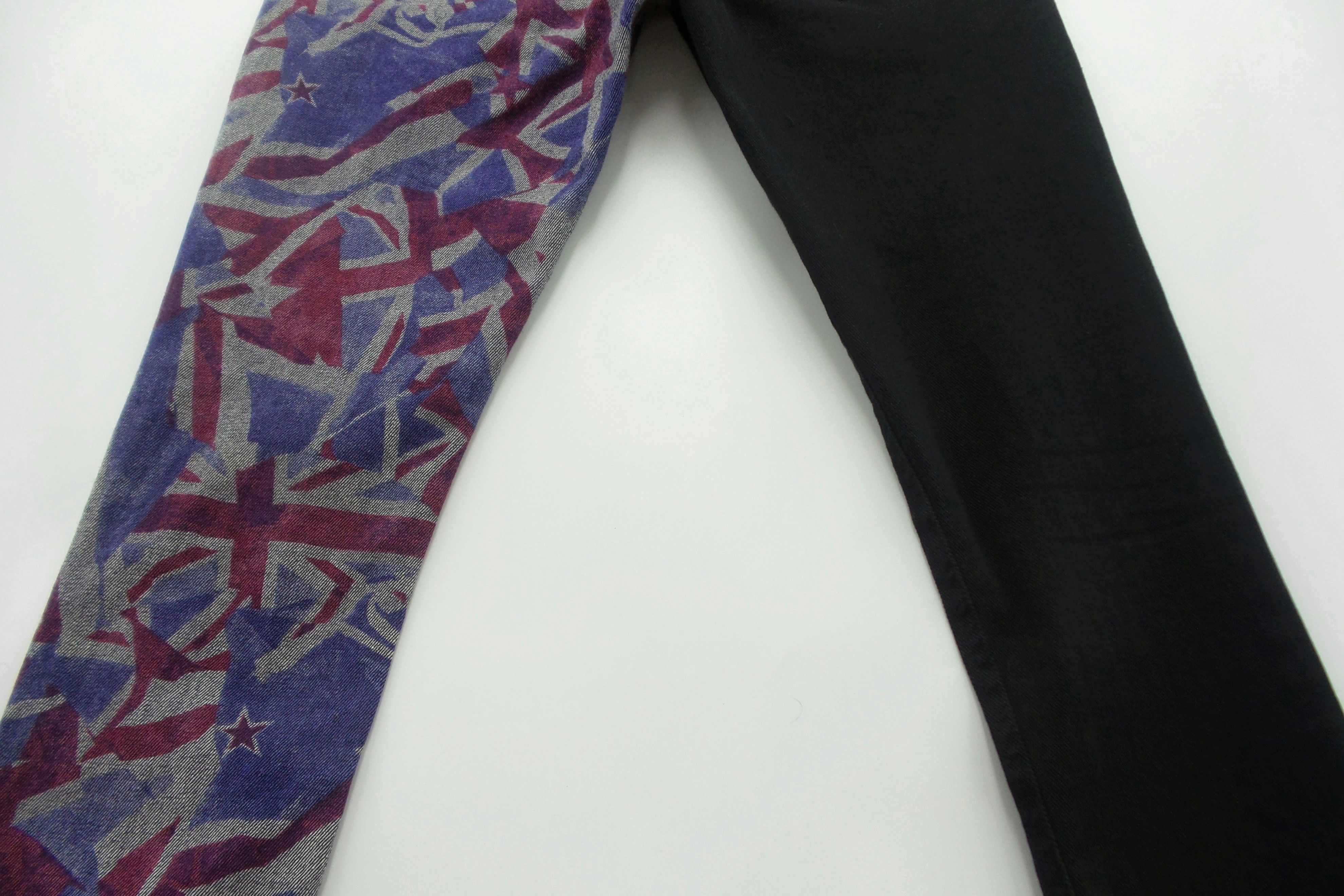 Japanese Brand Hell Cat Punks British Flag Skinny Jeans W14xL37 Size US 28 / EU 44 - 11 Thumbnail