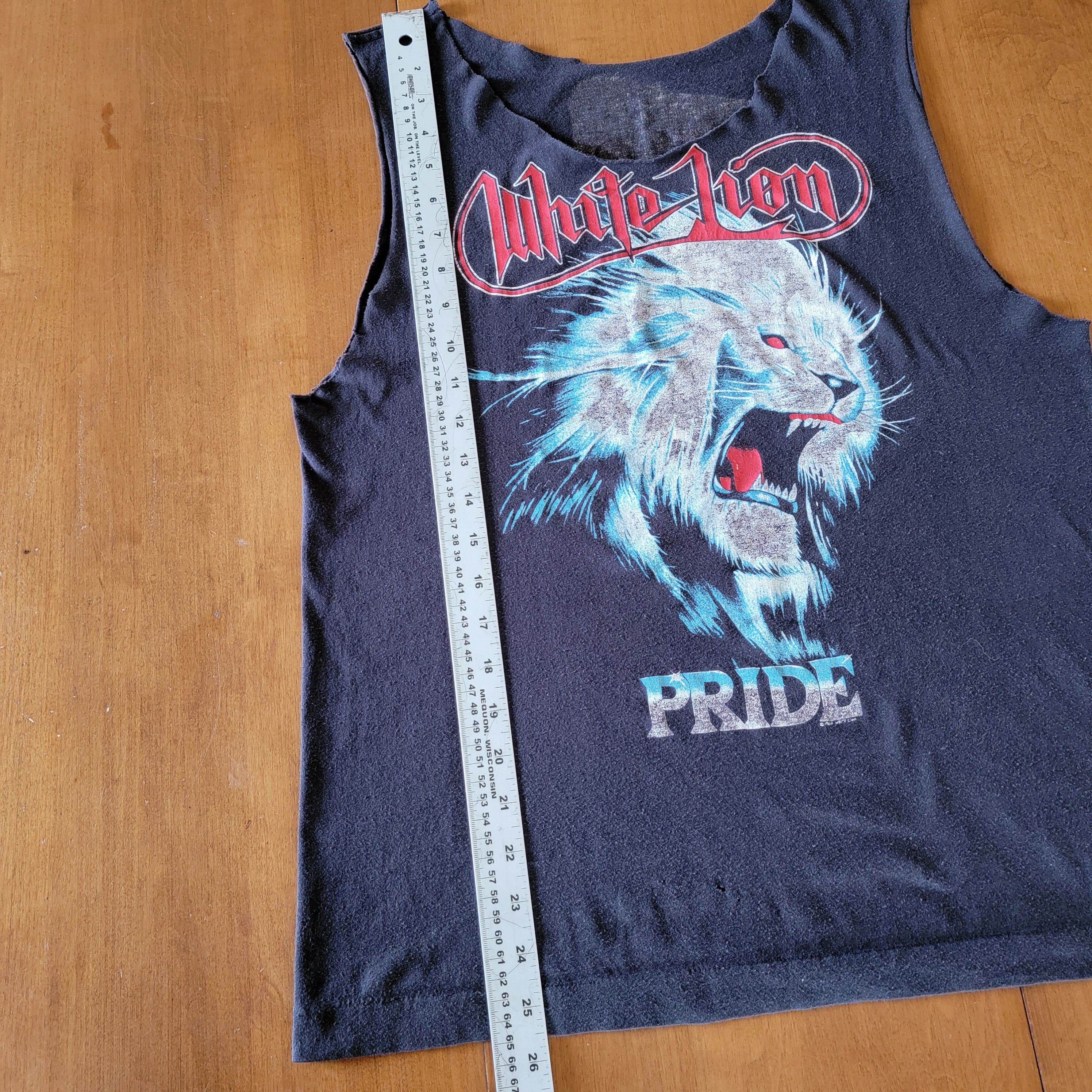 Band Tees × Vintage Vintage White Lion Tour Tee | Rock and Roar Tour | 1988 Size US M / EU 48-50 / 2 - 5 Thumbnail