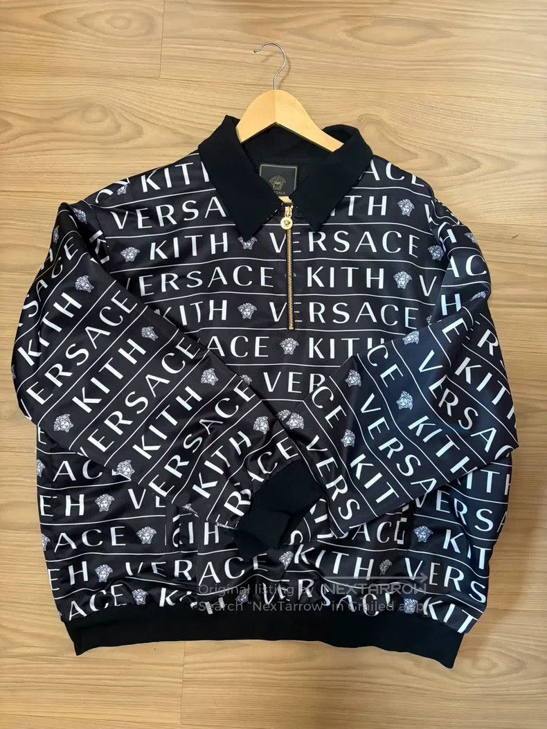 Versace Full print zip jacket