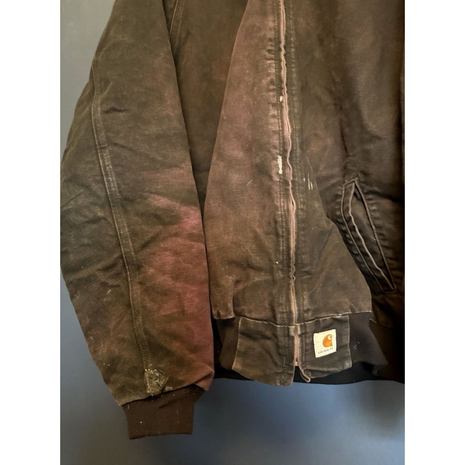 Carhartt VINTAGE Carhartt Hooded Jacket Black Cotton Zip 2XL Mens Flawed Size US XXL / EU 58 / 5 - 4 Thumbnail