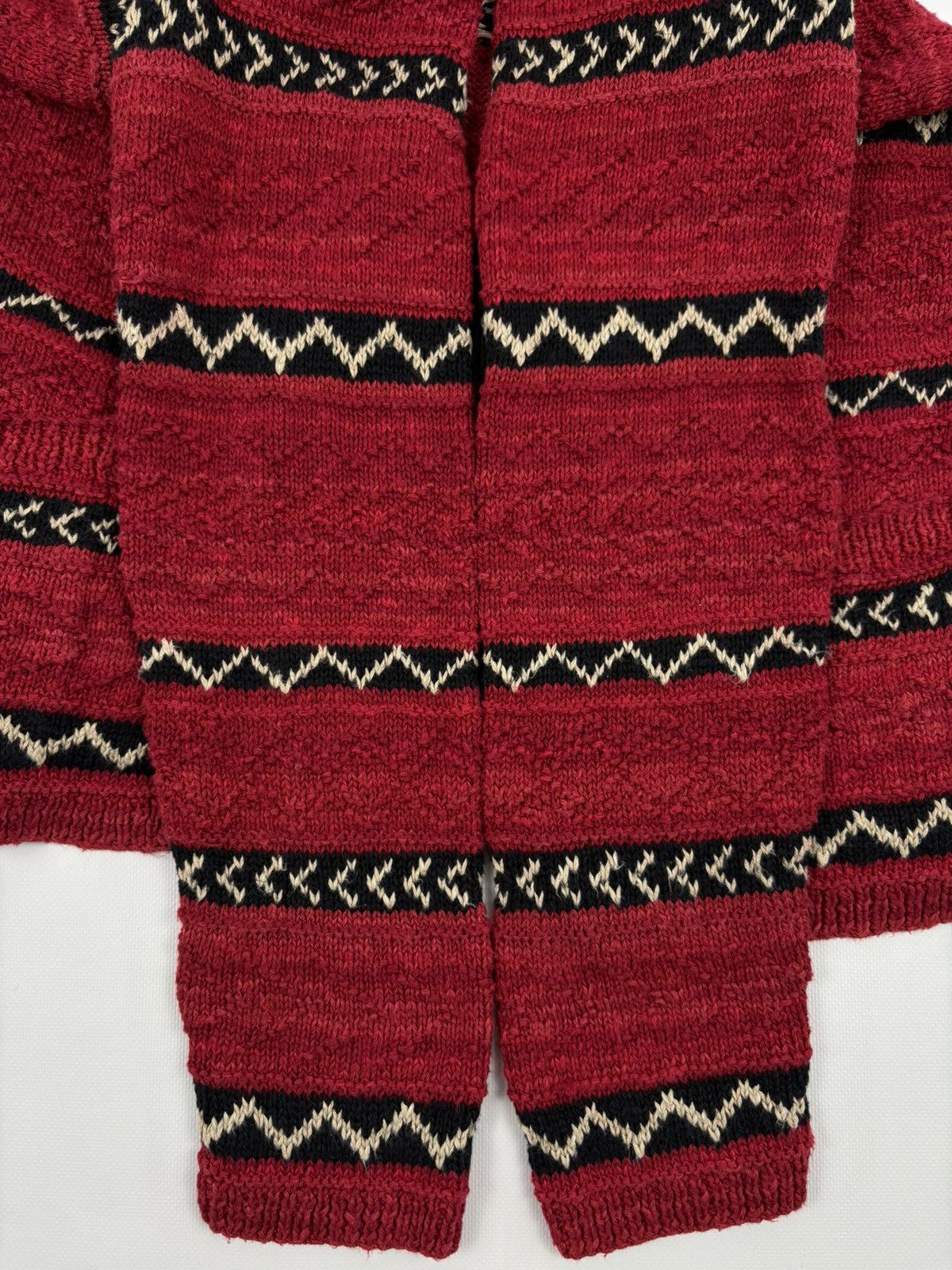 Lauren Ralph Lauren RARE Polo RRL Hand Knit Linen Aztec Navajo Striped Cardigan Size US M / EU 48-50 / 2 - 20 Thumbnail