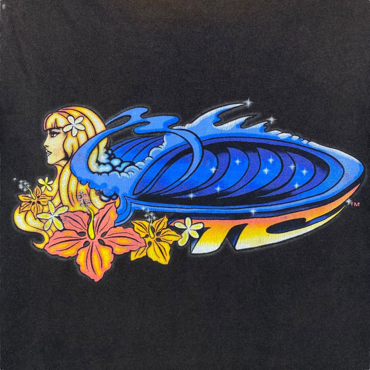 Vintage Vintage 90's T&C SURFBOARDS Faded Graphic Surf Tee Size US L / EU 52-54 / 3 - 2 Thumbnail