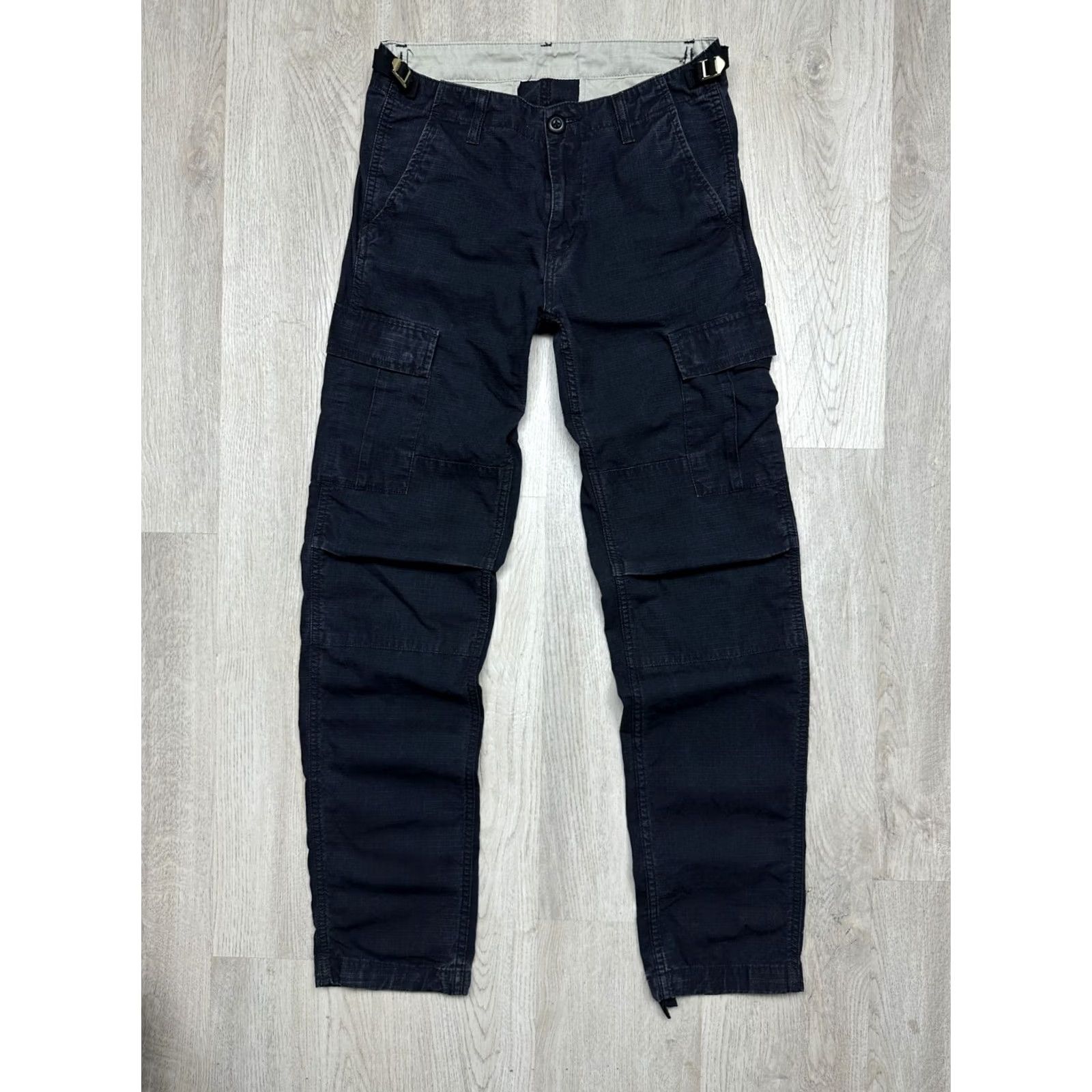 Carhartt Wip Carhartt WIP Pants Cargo Mens Aviation Size 28 Black Cotton Workwear Cargo Pocket Inseam 32 Inseam 80 cm 28 inch Mens Size US 28 / EU 44 - 4 Thumbnail