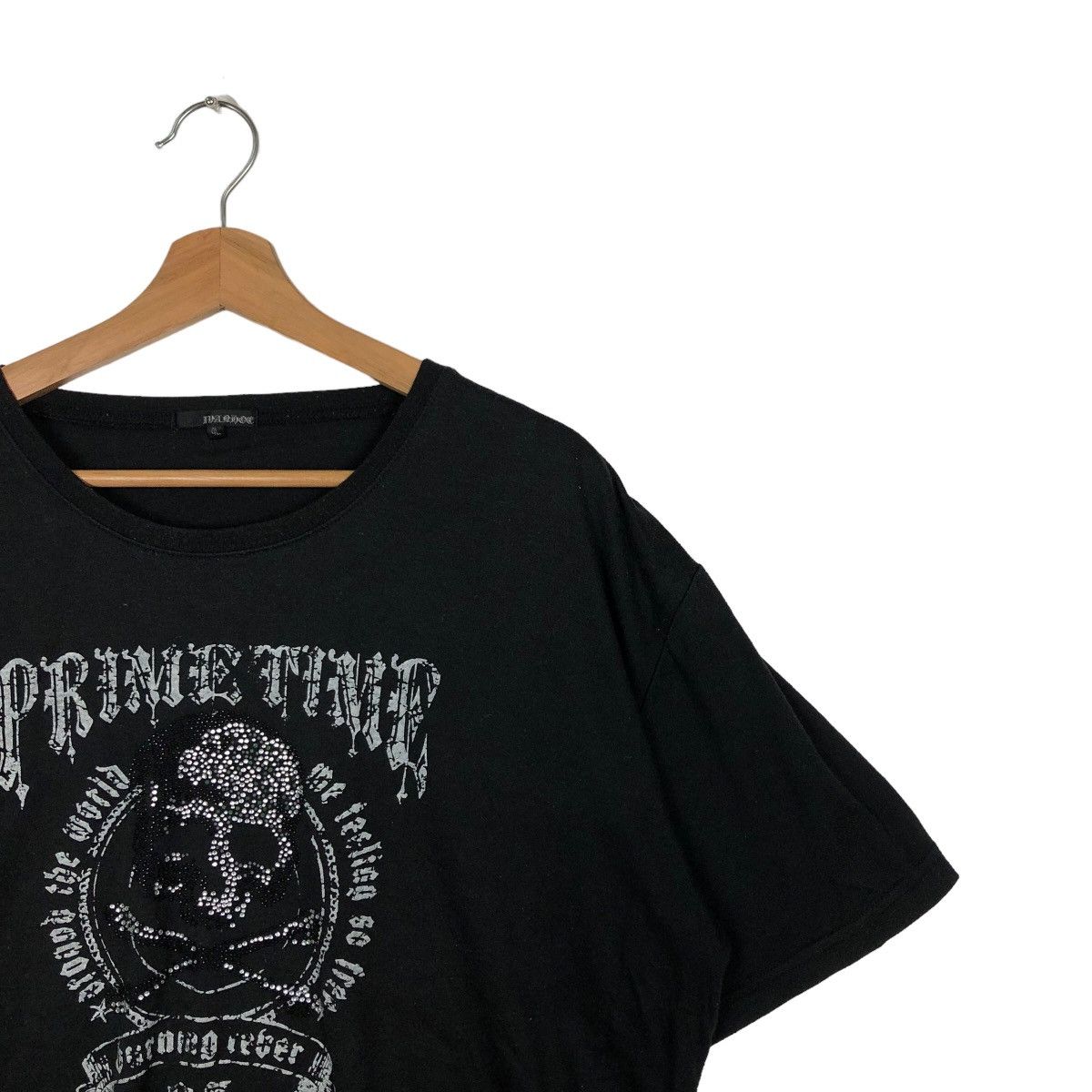 Japanese Brand PUNK DESIGN TSHIRT BIG LOGO PRIME TIME CHROME HEARTS DESIGN Size US L / EU 52-54 / 3 - 5 Thumbnail