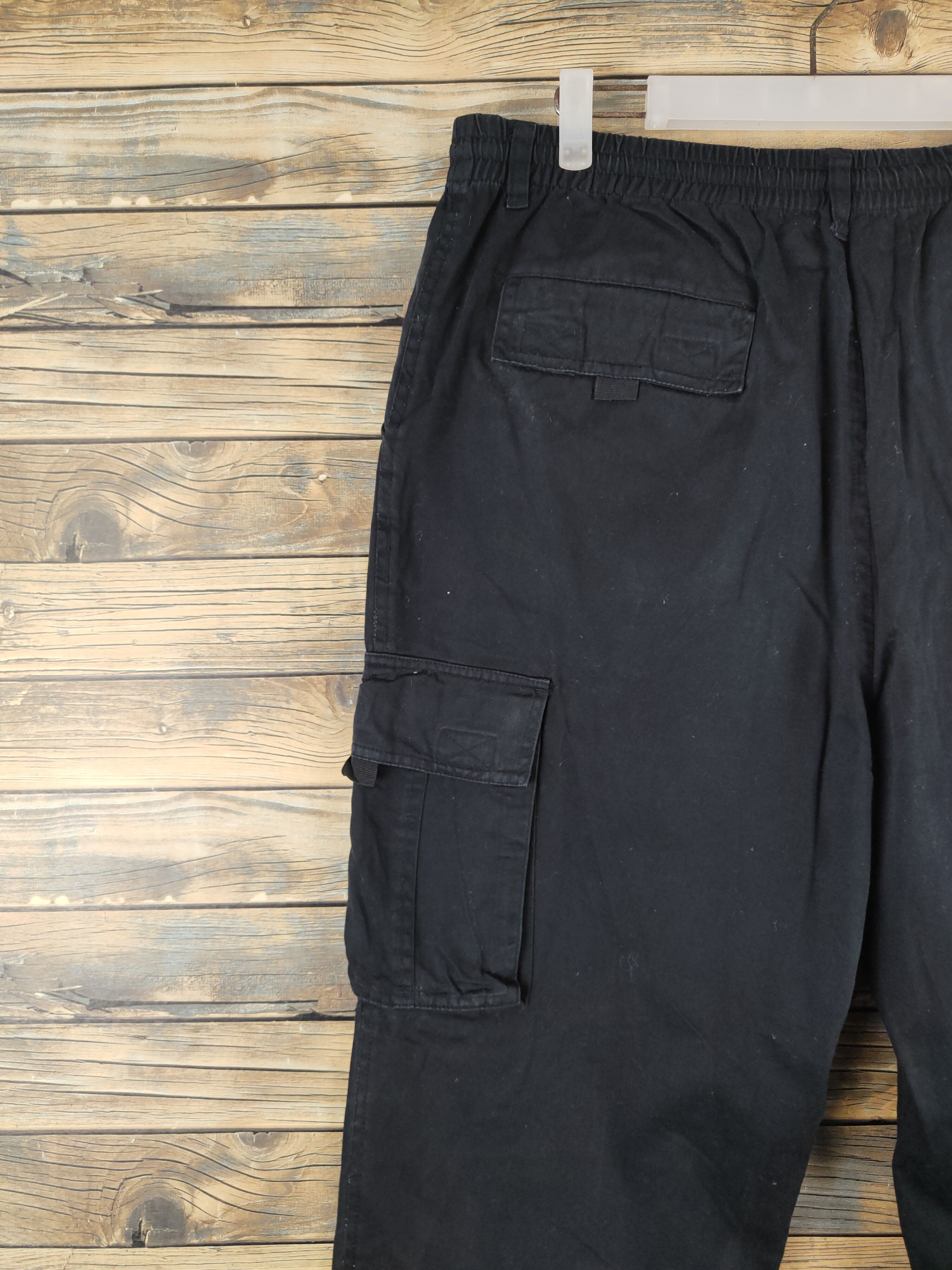 Japanese Brand DL Japanese Brand Black Multipocket Cargo Pants #1373 Size US 35 - 8 Thumbnail