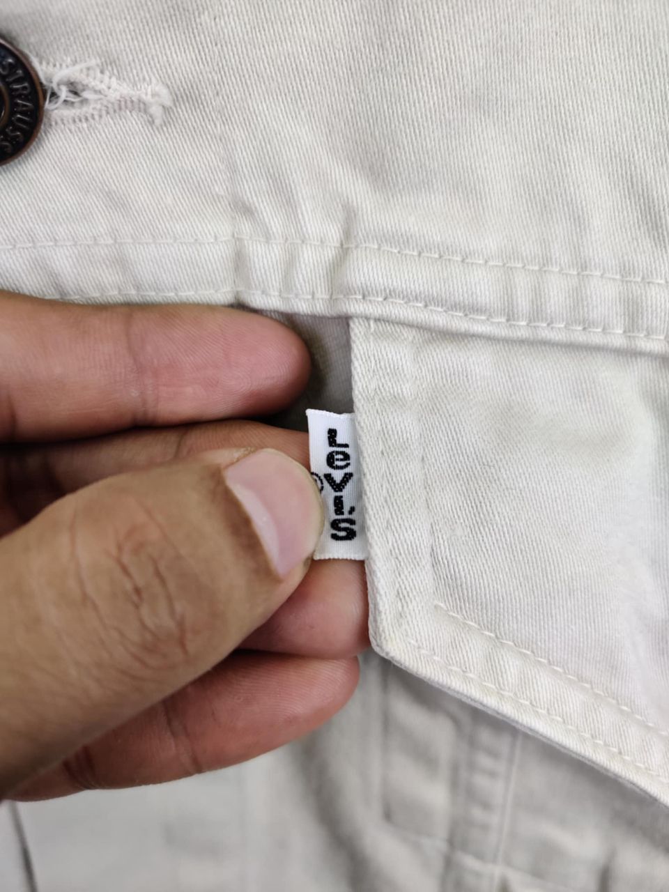 Levi's Vintage 90s Levis White Tab Trucker Jacket Size US M / EU 48-50 / 2 - 8 Thumbnail