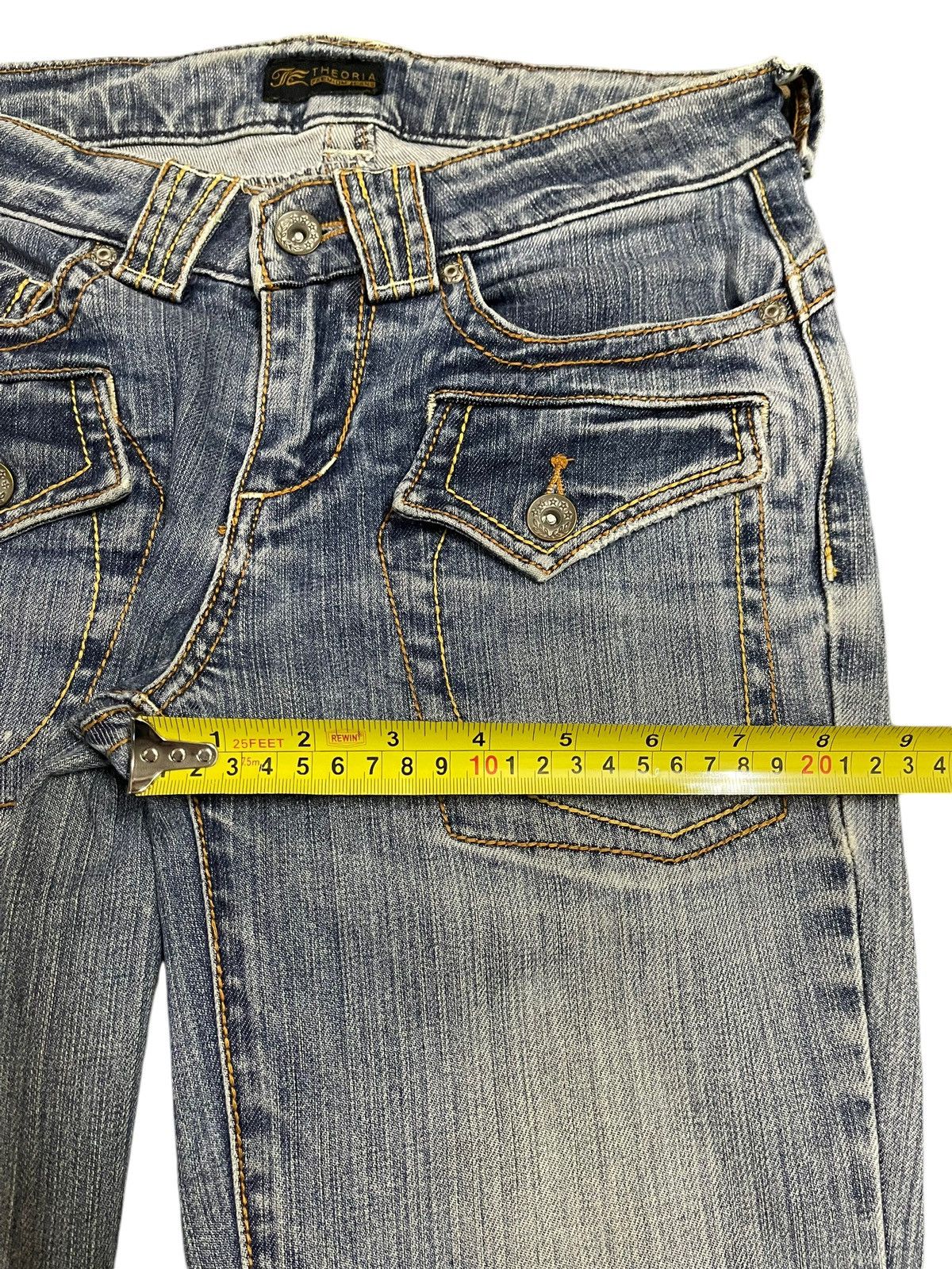 If Six Was Nine Vintage Japanese Brand Bleached Distressed Flare Jeans Size 28" / US 6 / IT 42 - 14 Thumbnail