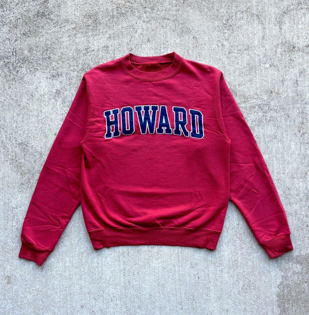 image of Vintage 90’S Champion Reverse Weave Hbcu Howard Sweater M in Red, Men's (Size Medium)
