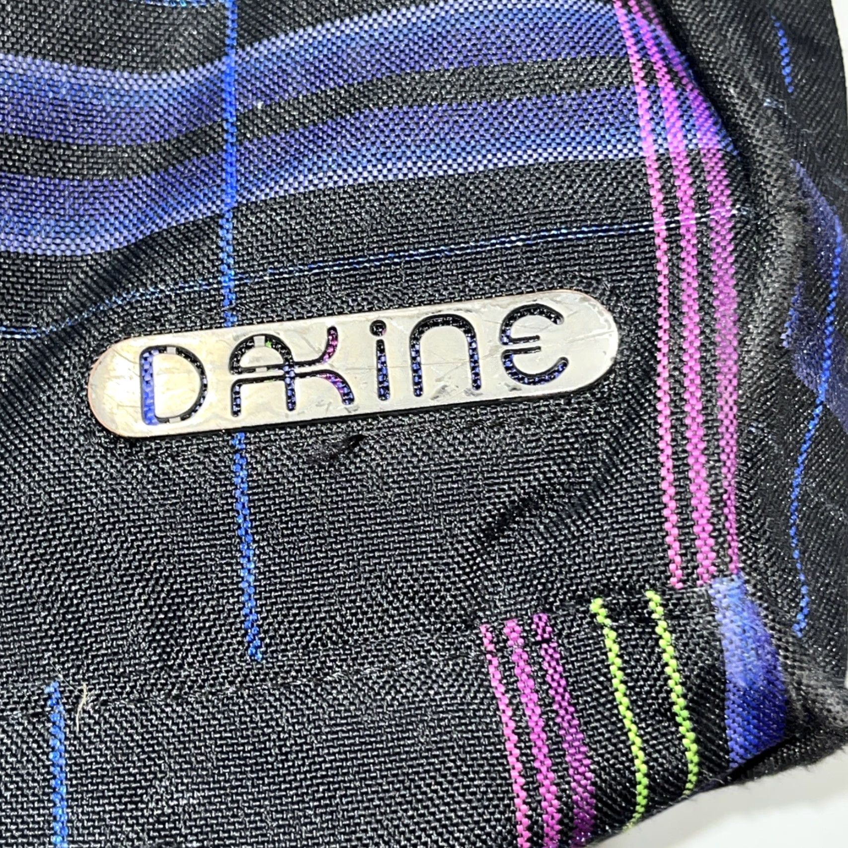 Dakine DAKINE TOTE Bag Black purple Lime Zip Padded Laptop Sleeve Multi Pockets Lg Size ONE SIZE - 3 Thumbnail