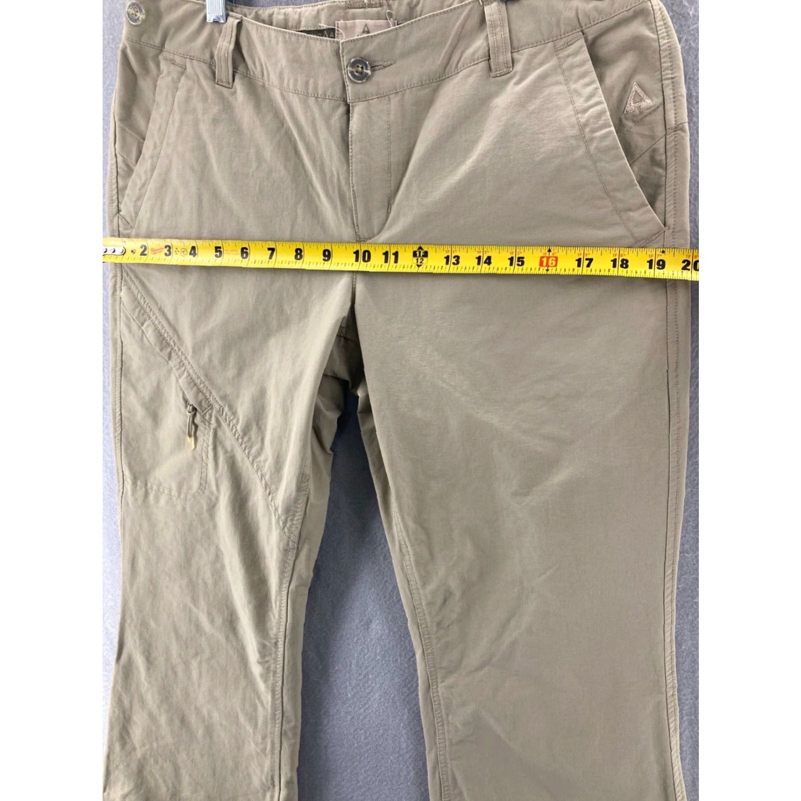 ASCENO Ascend Womens Cargo Pants Size 6 Beige Comfort Stretch Work Travel Size 28" / US 6 / IT 42 - 3 Thumbnail