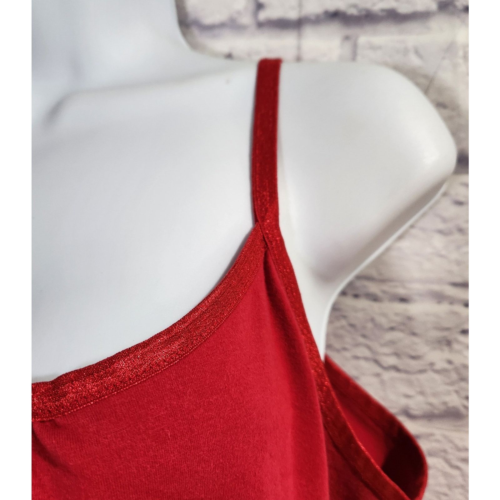 Other Lane Bryant Red Adjustable Spaghetti Strap Tank 18 20 Soft Size XXL / US 16-18 / IT 52-54 - 2 Thumbnail