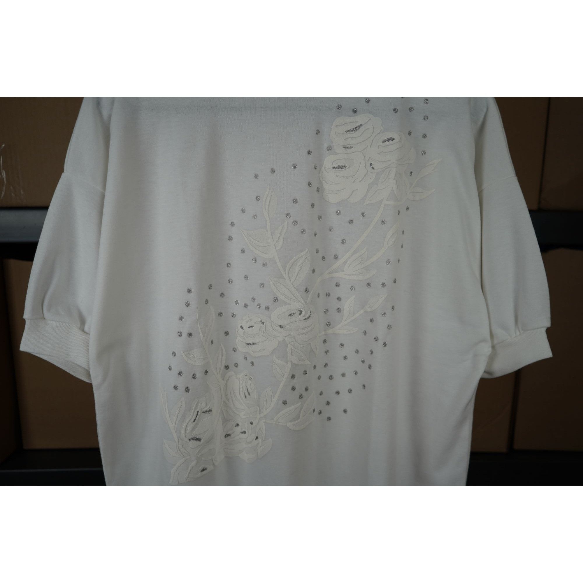 Vintage White Vintage 90s Floral Art Tshirt L #475 Size L / US 10 / IT 46 - 3 Thumbnail