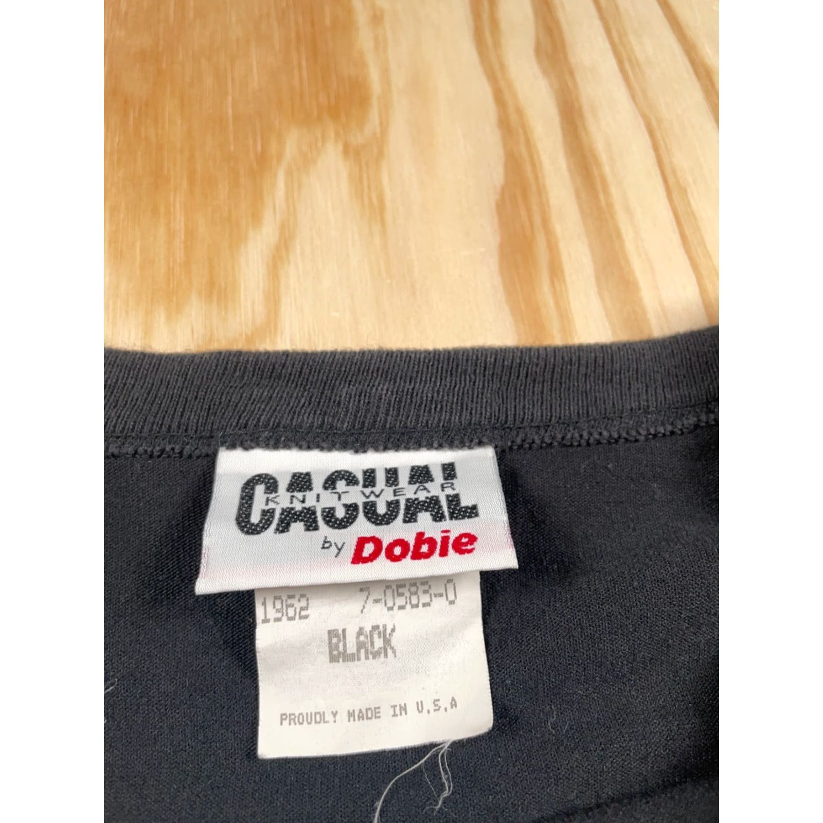 Vintage Vintage 90s VTG Dobie Casino Print Long Sleeve T-Shirt Women's 1X Black Single Stitch Size XL / US 12-14 / IT 48-50 - 3 Thumbnail