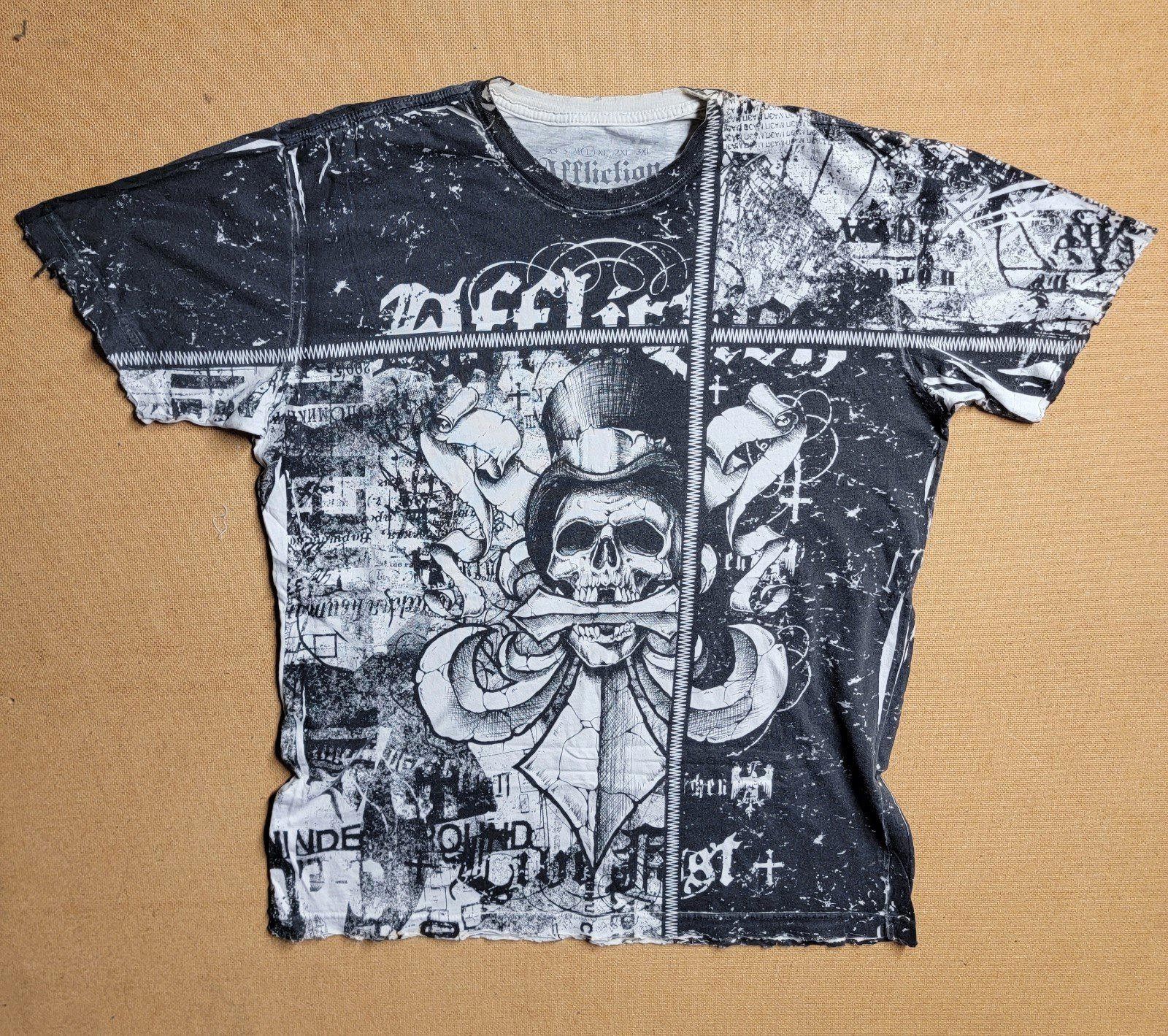 Affliction Affliction Shirt Sz L Black Live Fast Series Y2k Made In USA Size US L / EU 52-54 / 3 - 1 Thumbnail