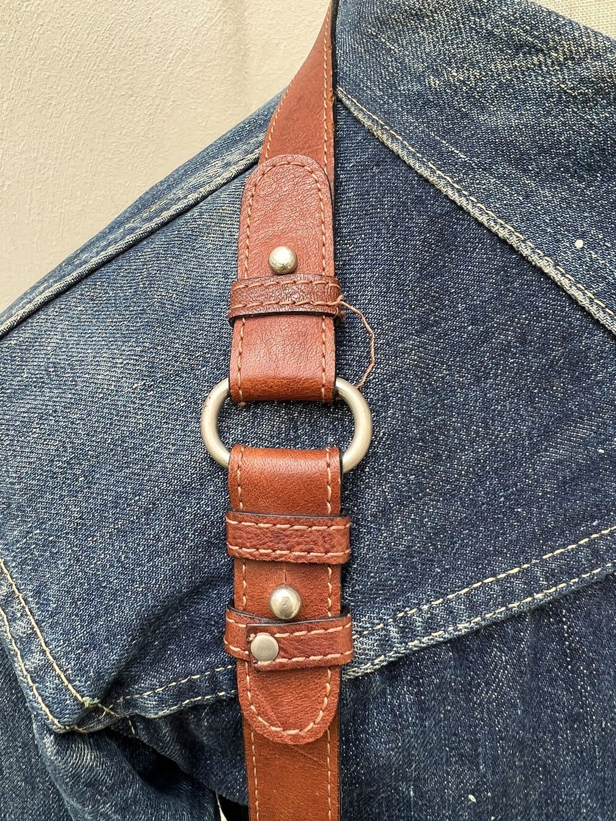 Tokio Kumagai Vintage 90s Tokio Kumagai Paris Patina Leather 2 Way Bag Size ONE SIZE - 8 Thumbnail